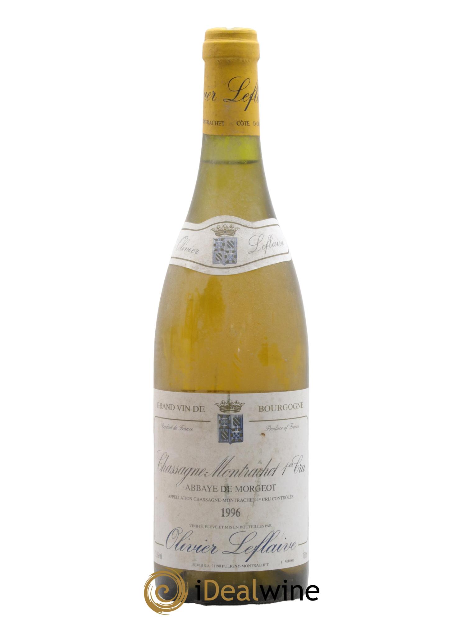 Chassagne-Montrachet 1er Cru Abbaye de Morgeot Olivier Leflaive 1996 - Lot de 1 bouteille - 0