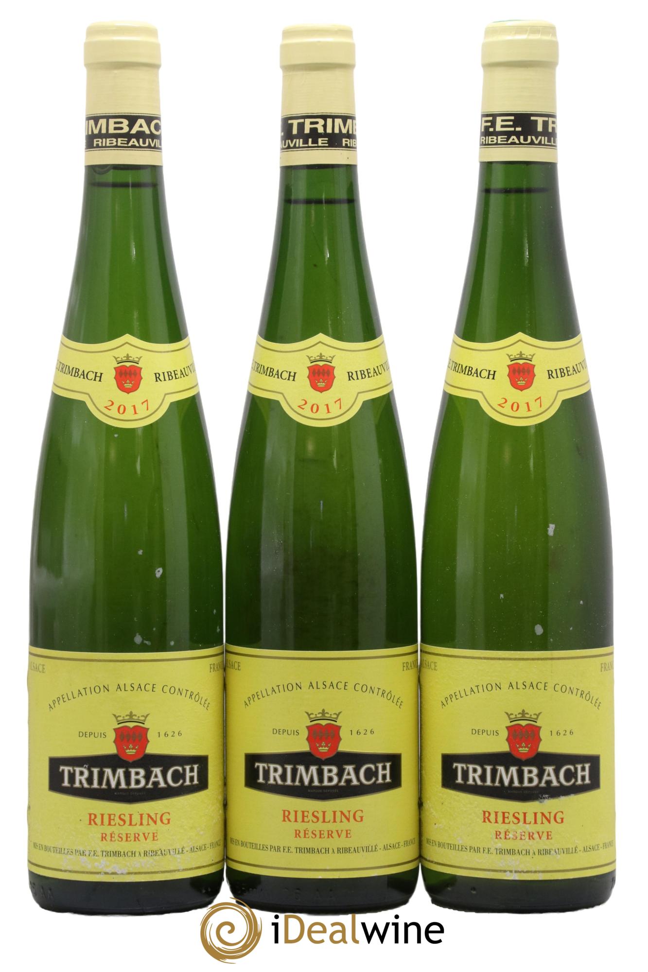 Alsace Riesling Réserve Trimbach (Domaine) 2017 - Lot of 3 bottles - 0