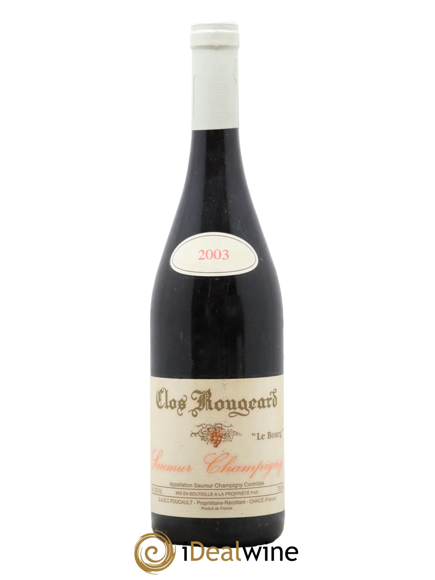 Saumur-Champigny Le Bourg Clos Rougeard 2003 - Lot de 1 bouteille - 0