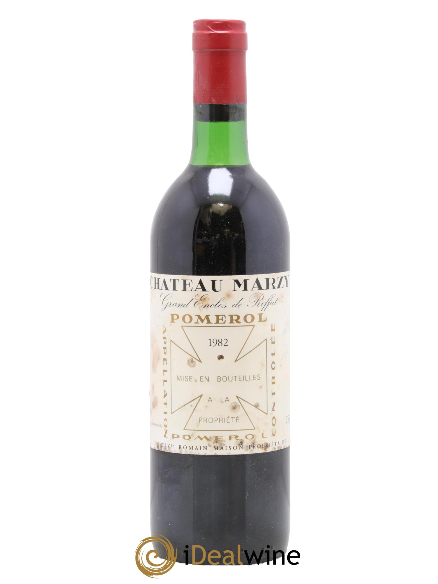 Pomerol Château Marzy 1982 - Lot de 1 bouteille - 0