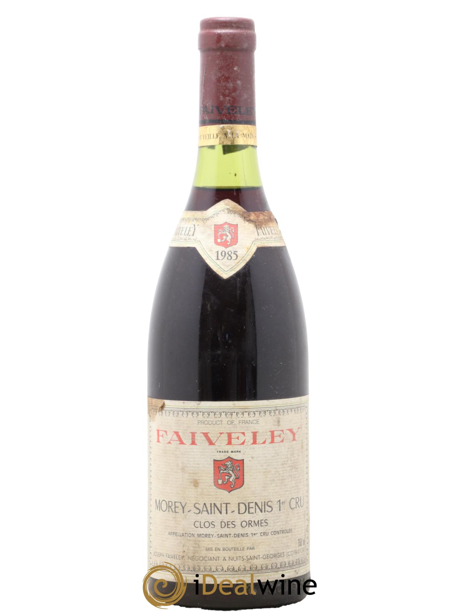 Morey Saint-Denis 1er Cru Clos des Ormes Faiveley 1985 - Lot de 1 bouteille - 0