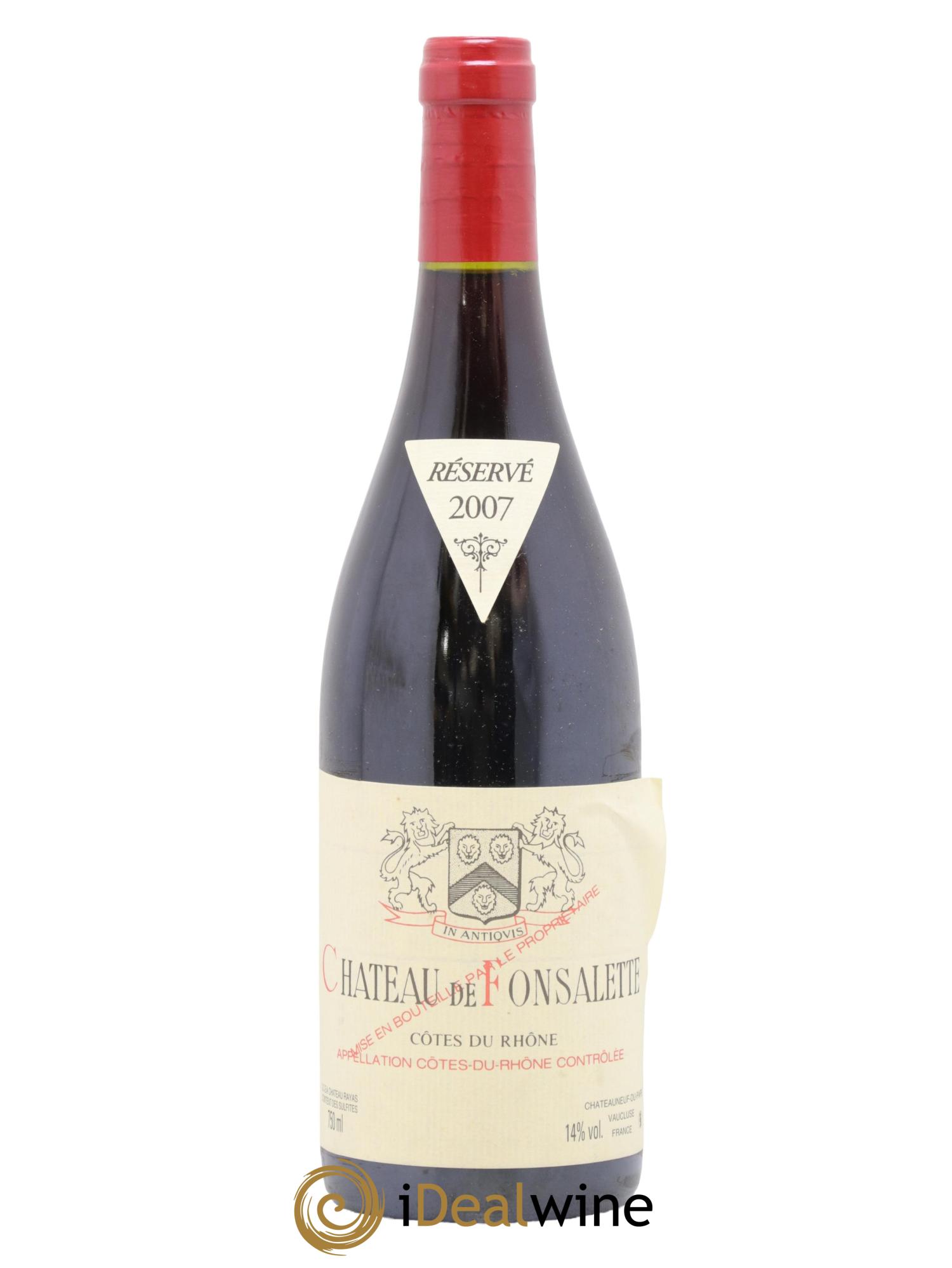 Côtes-du-Rhône Château de Fonsalette Emmanuel Reynaud 2007 - Posten von 1 Flasche - 0