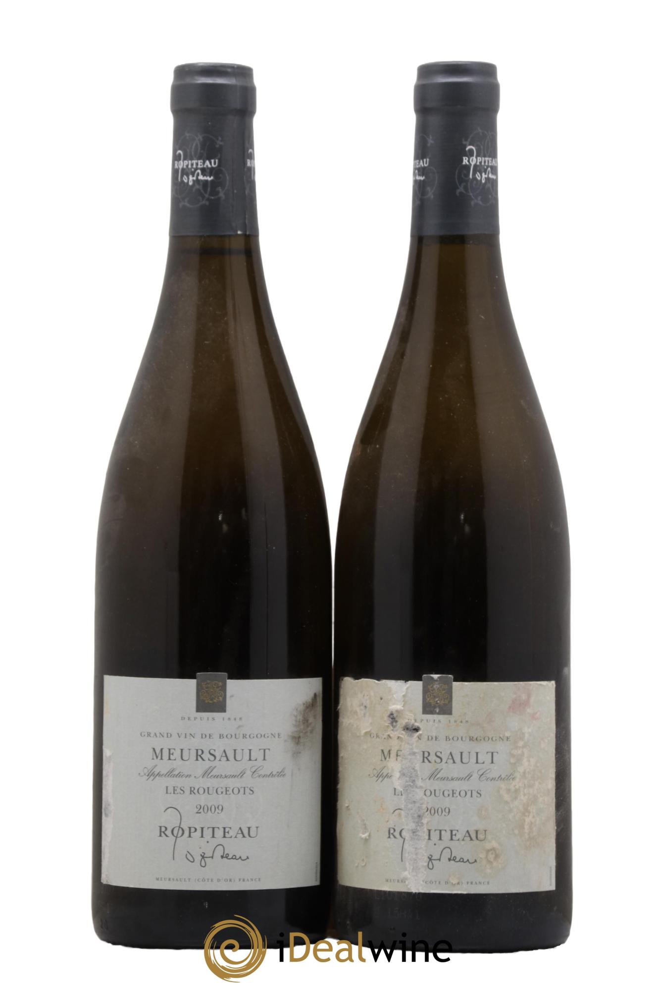 Meursault Les Rougeots Domaine Ropiteau 2009 - Lot of 2 bottles - 0