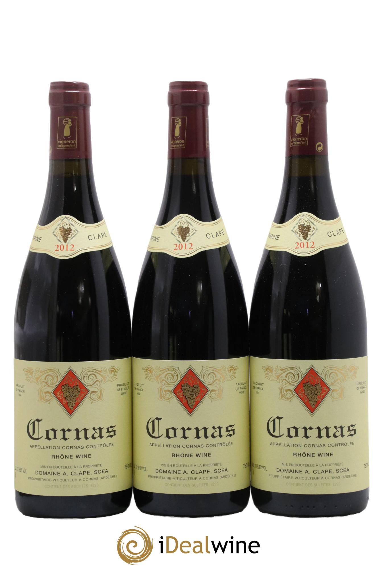 Cornas Auguste Clape 2012 - Lot de 3 bouteilles - 0