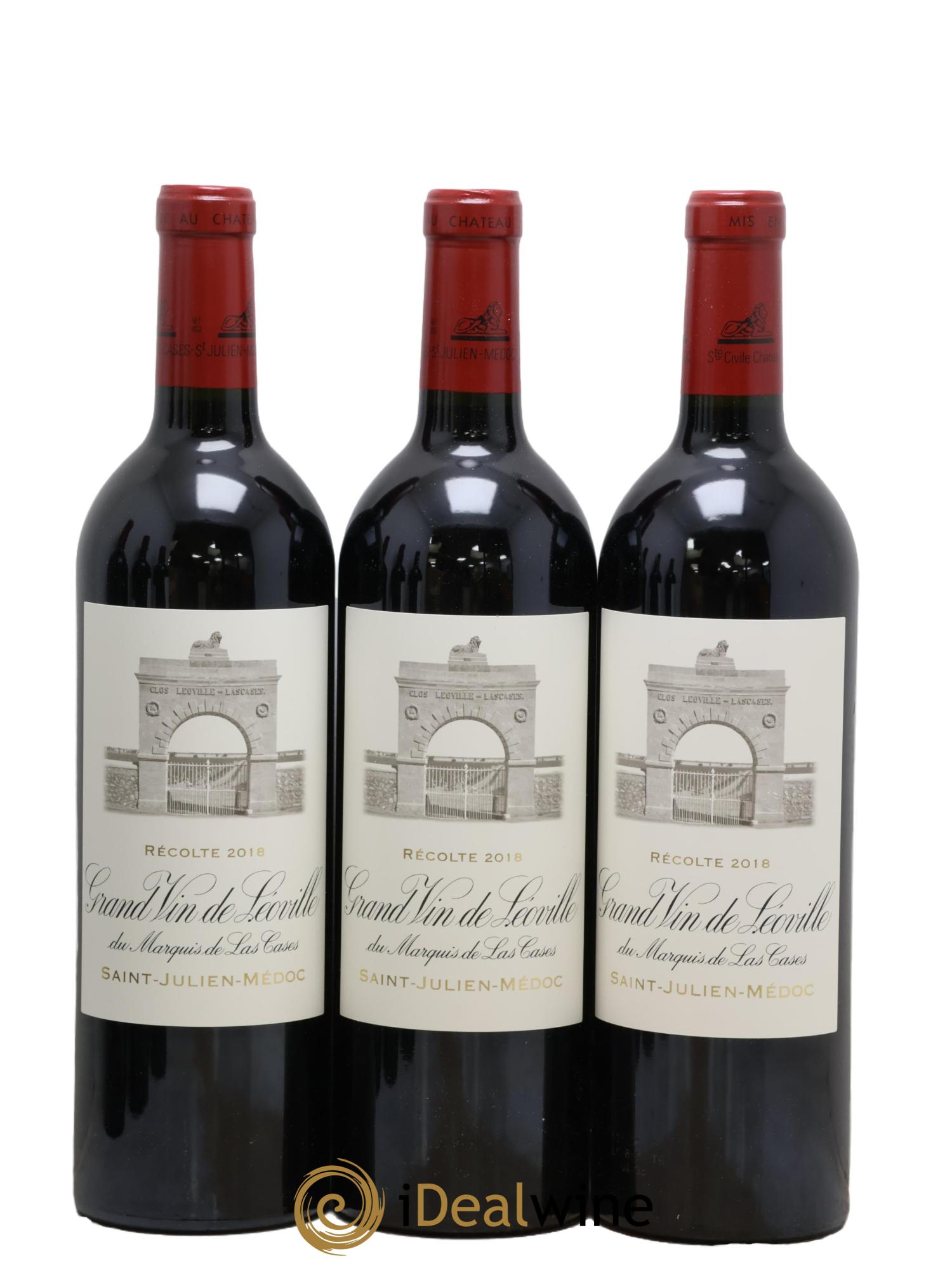 Château Léoville Las Cases 2ème Grand Cru Classé 2018 - Lot de 6 bouteilles - 1