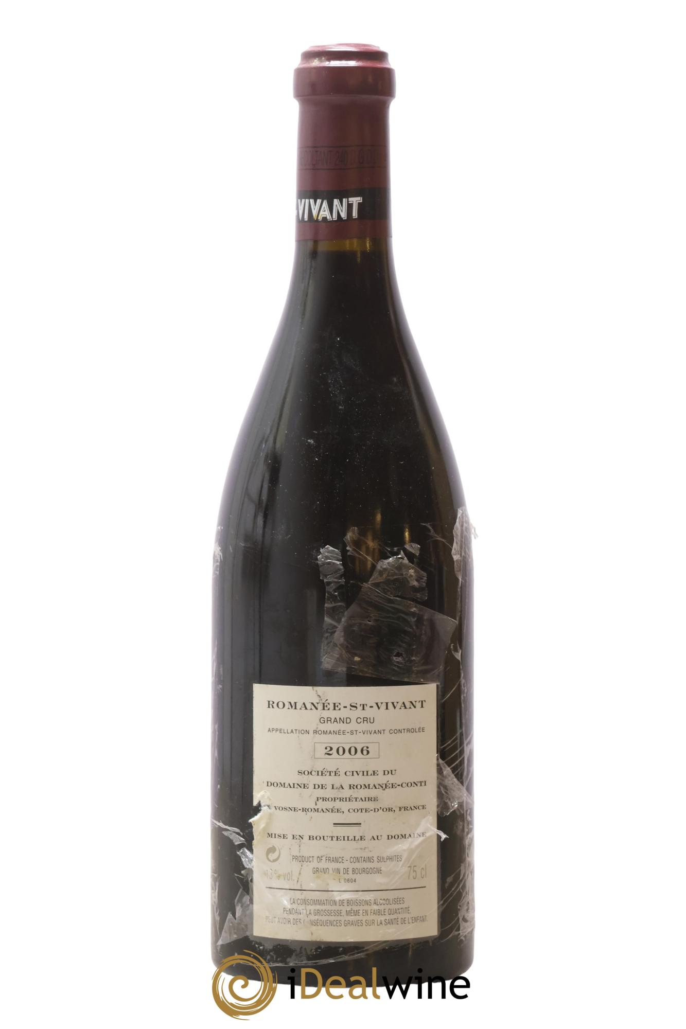 Romanée-Saint-Vivant Grand Cru Domaine de la Romanée-Conti 2006 - Lotto di 1 bottiglia - 1