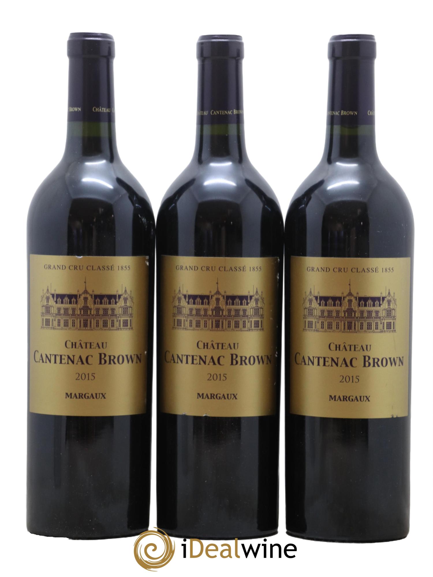 Château Cantenac Brown 3ème Grand Cru Classé 2015 - Lot de 3 bouteilles - 0