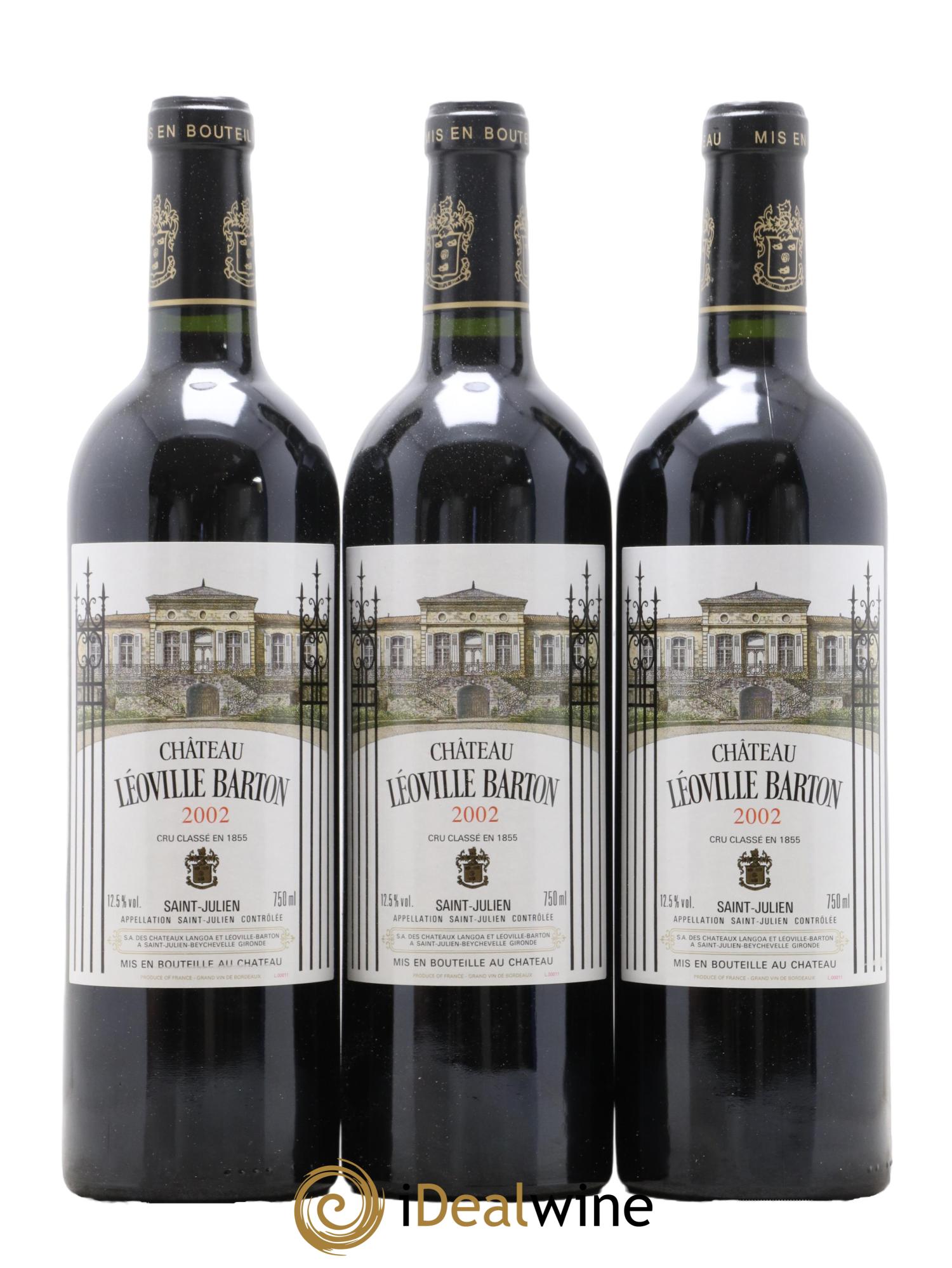 Château Léoville Barton 2ème Grand Cru Classé 2002 - Lot de 6 bouteilles - 2