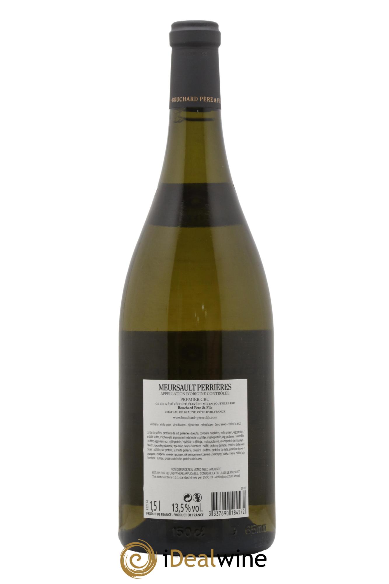 Meursault 1er Cru Perrières Bouchard Père & Fils 2016 - Lot of 1 magnum - 1