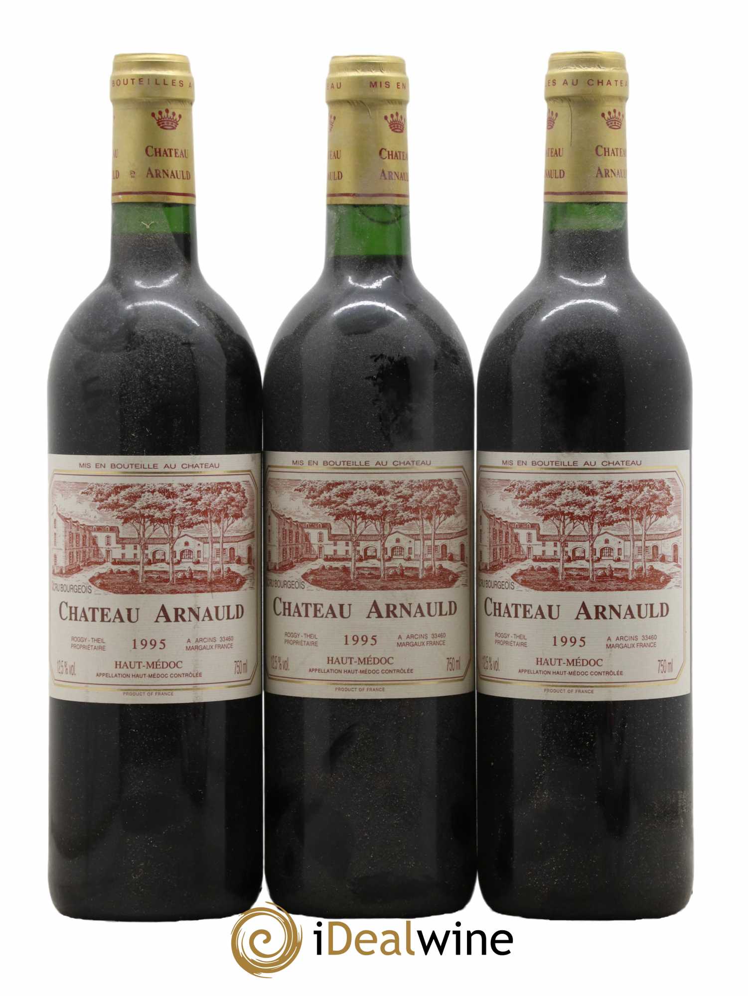 Château Arnauld Cru Bourgeois 1995 - Lotto di 3 bottiglie - 0