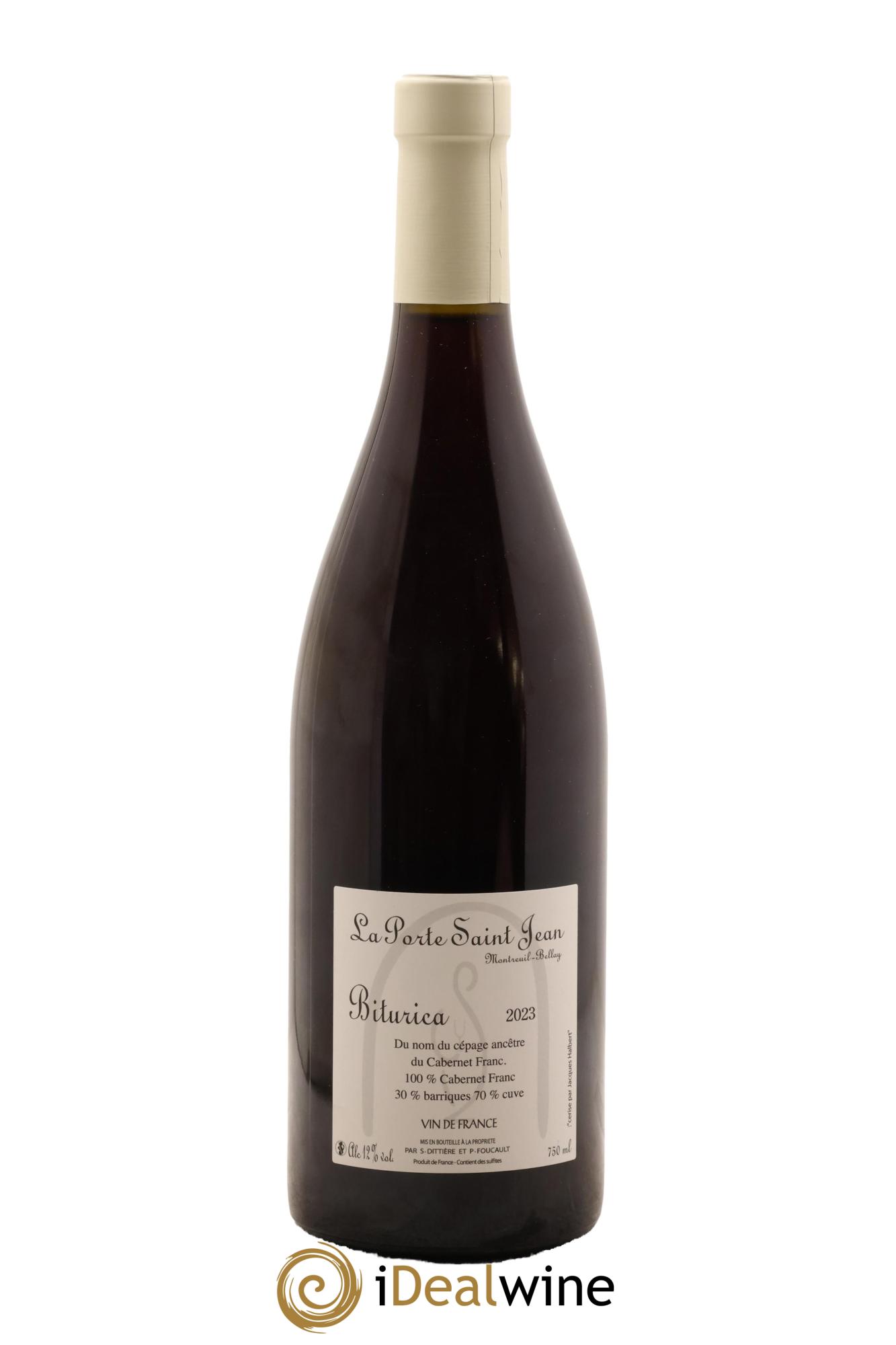 Vin de France Biturica La Porte Saint-Jean 2023 - Lot de 1 bouteille - 1