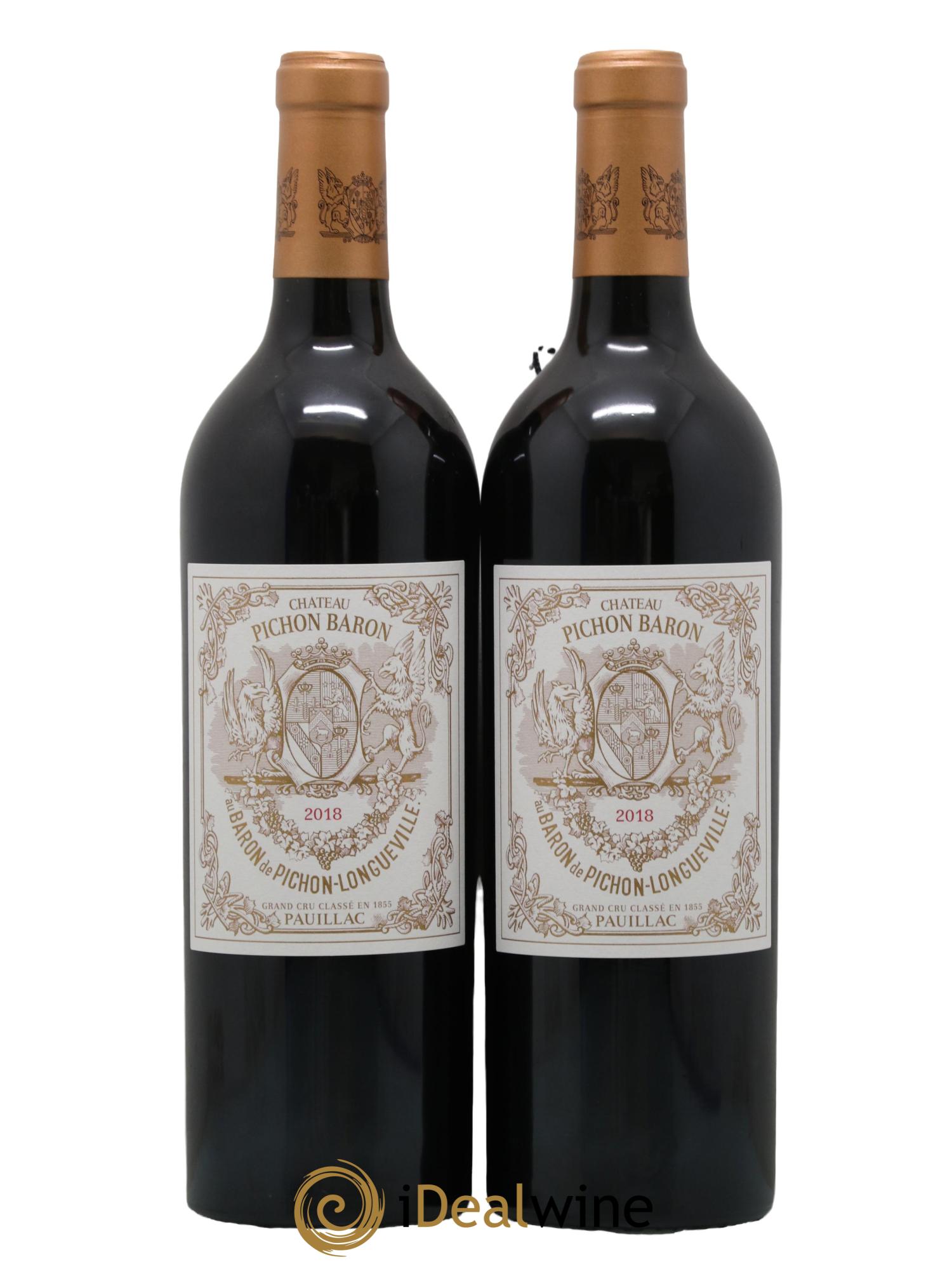 Pichon Longueville Baron 2ème Grand Cru Classé 2018 - Lot de 2 bouteilles - 0