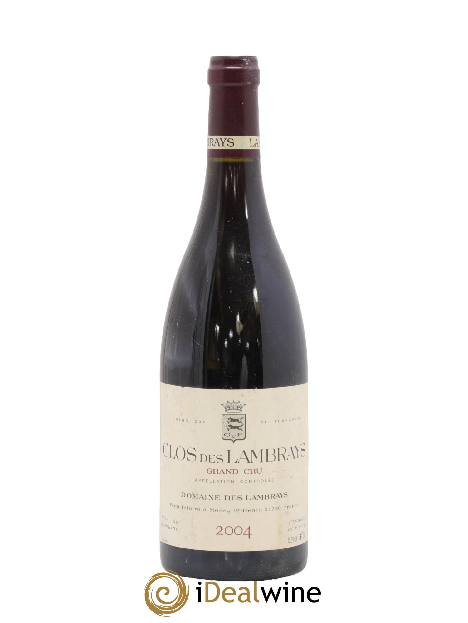 Clos des Lambrays Grand Cru Domaine des Lambrays 2004 - Lot of 1 bottle - 0