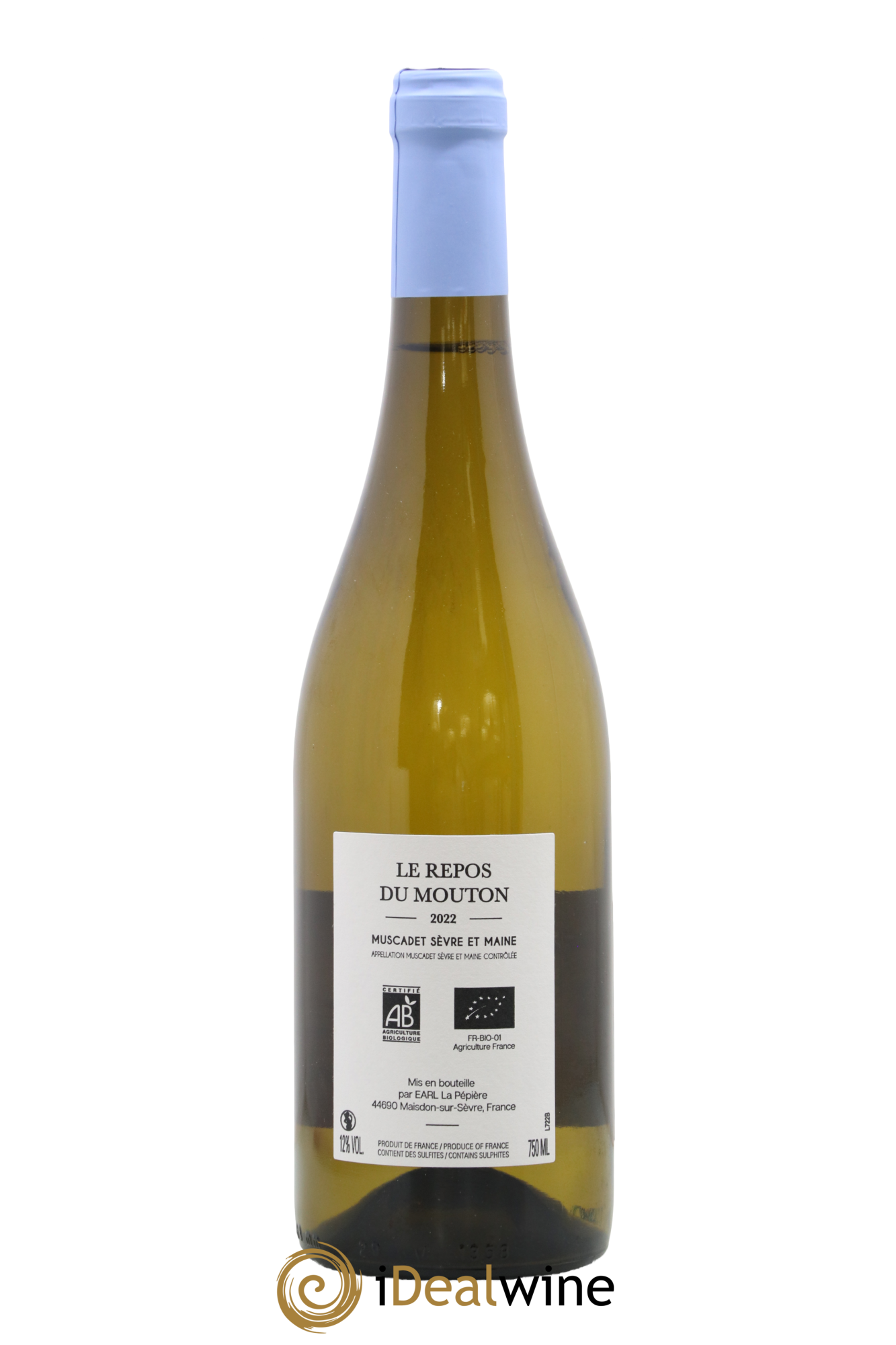 Muscadet-Sèvre-et-Maine Le Repos du Mouton Domaine de la Pépière 2022 - Lot de 1 bouteille - 1