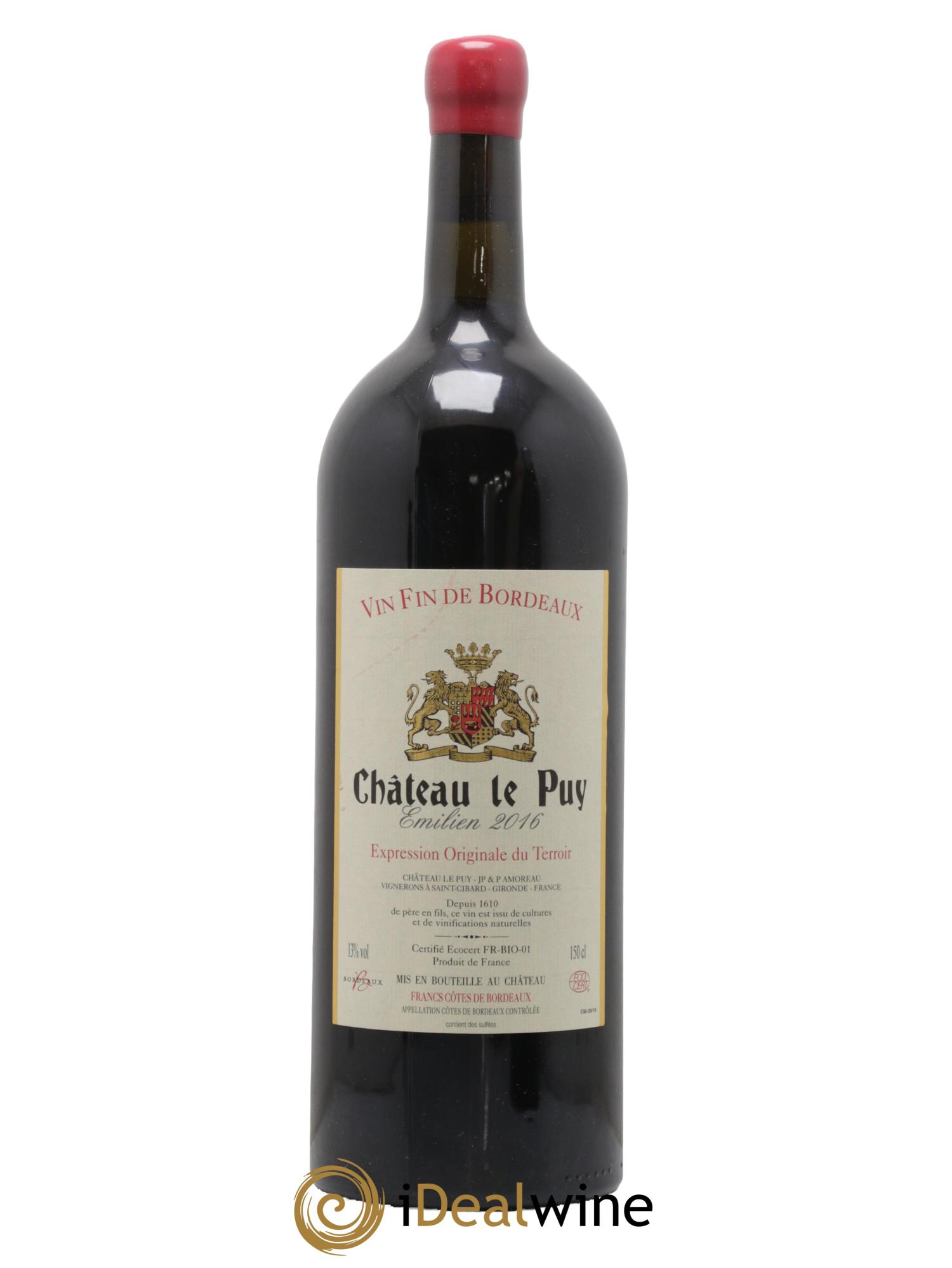 Le Puy - Cuvée Emilien 2016 - Lot de 1 magnum - 0