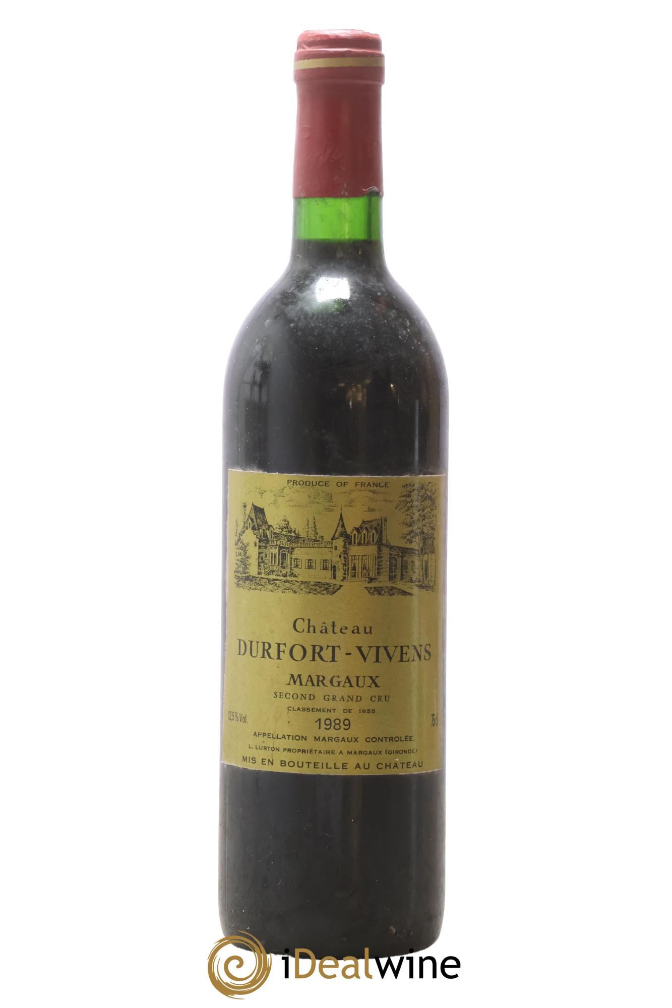 Château Durfort Vivens 2ème Grand Cru Classé 1989 - Posten von 1 Flasche - 0