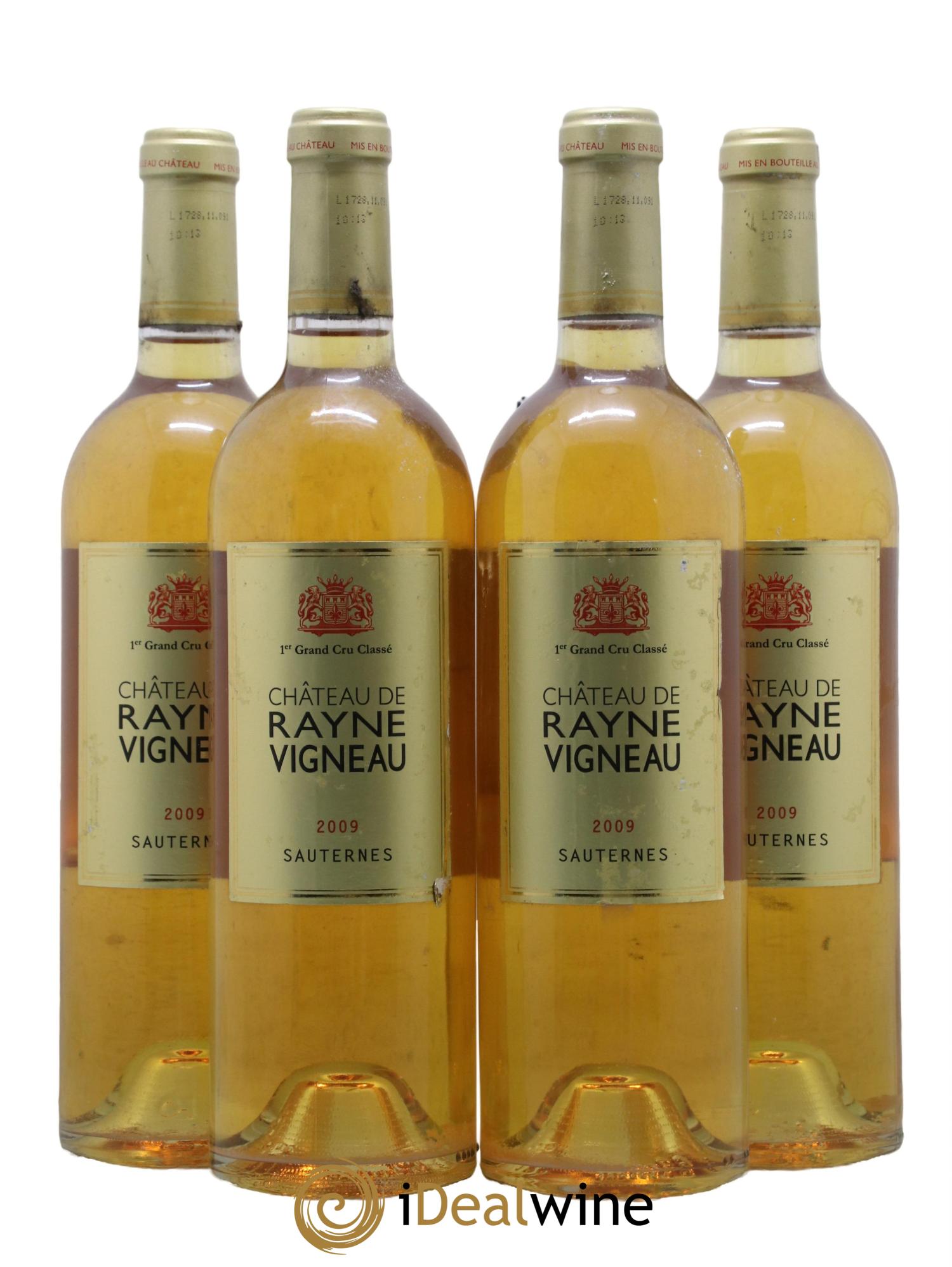 Château de Rayne Vigneau 1er Grand Cru Classé 2009 - Lotto di 4 bottiglie - 0