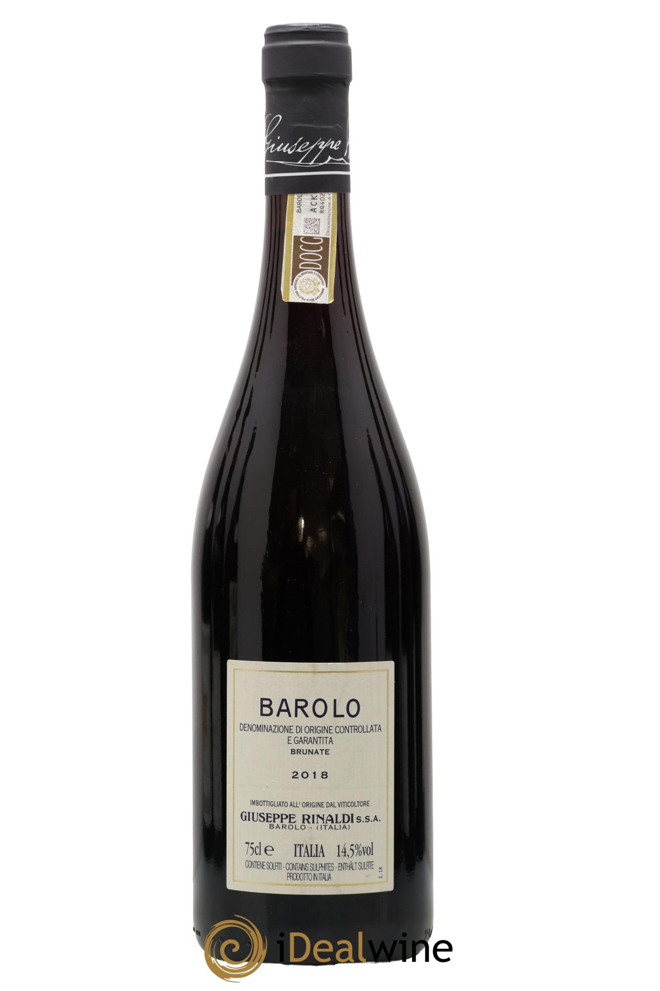 Barolo DOCG Brunate Giuseppe Rinaldi 2018 - Posten von 1 Flasche - 1