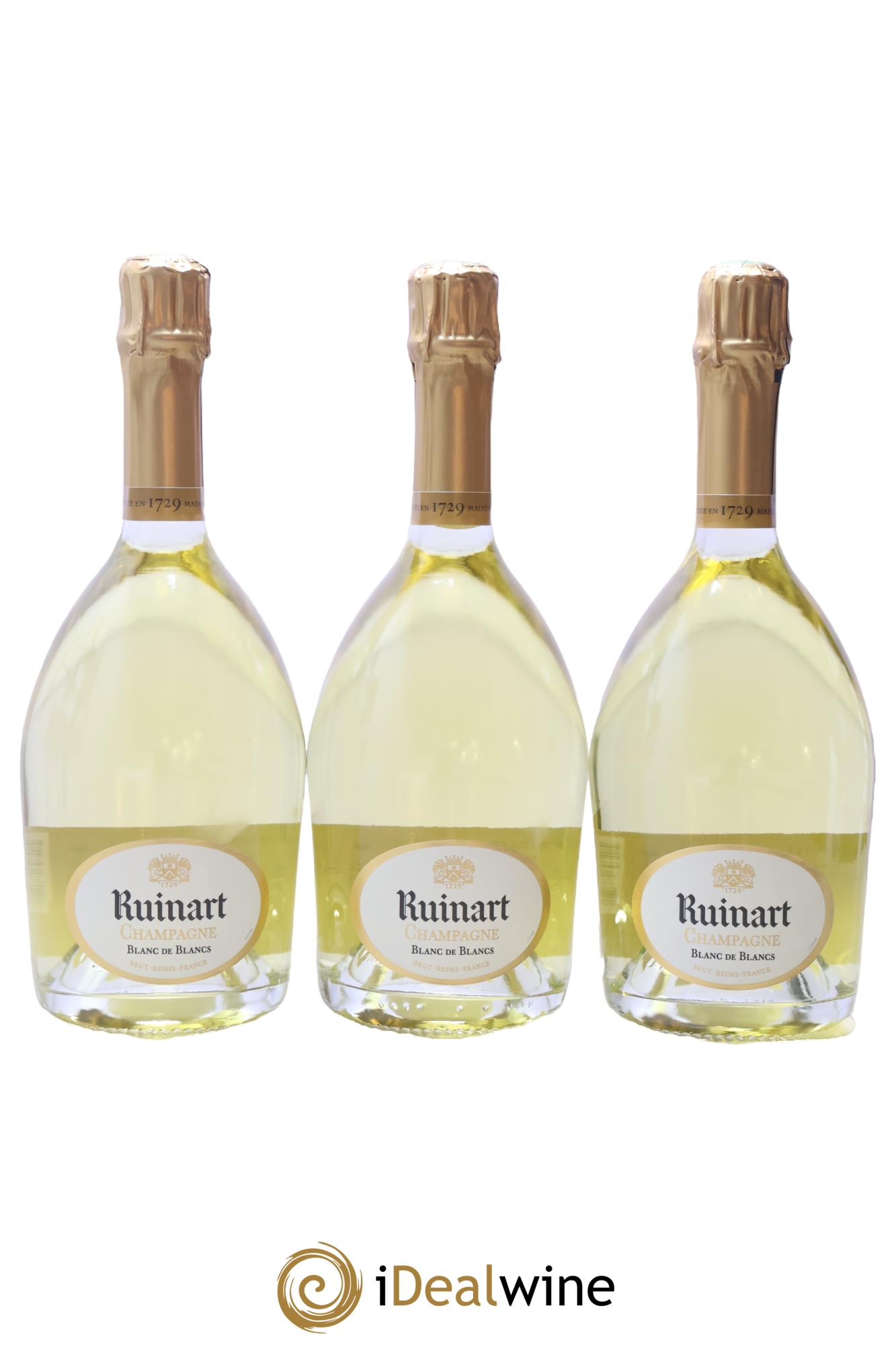 Blanc de Blancs Brut Ruinart - Lotto di 3 bottiglie - 0