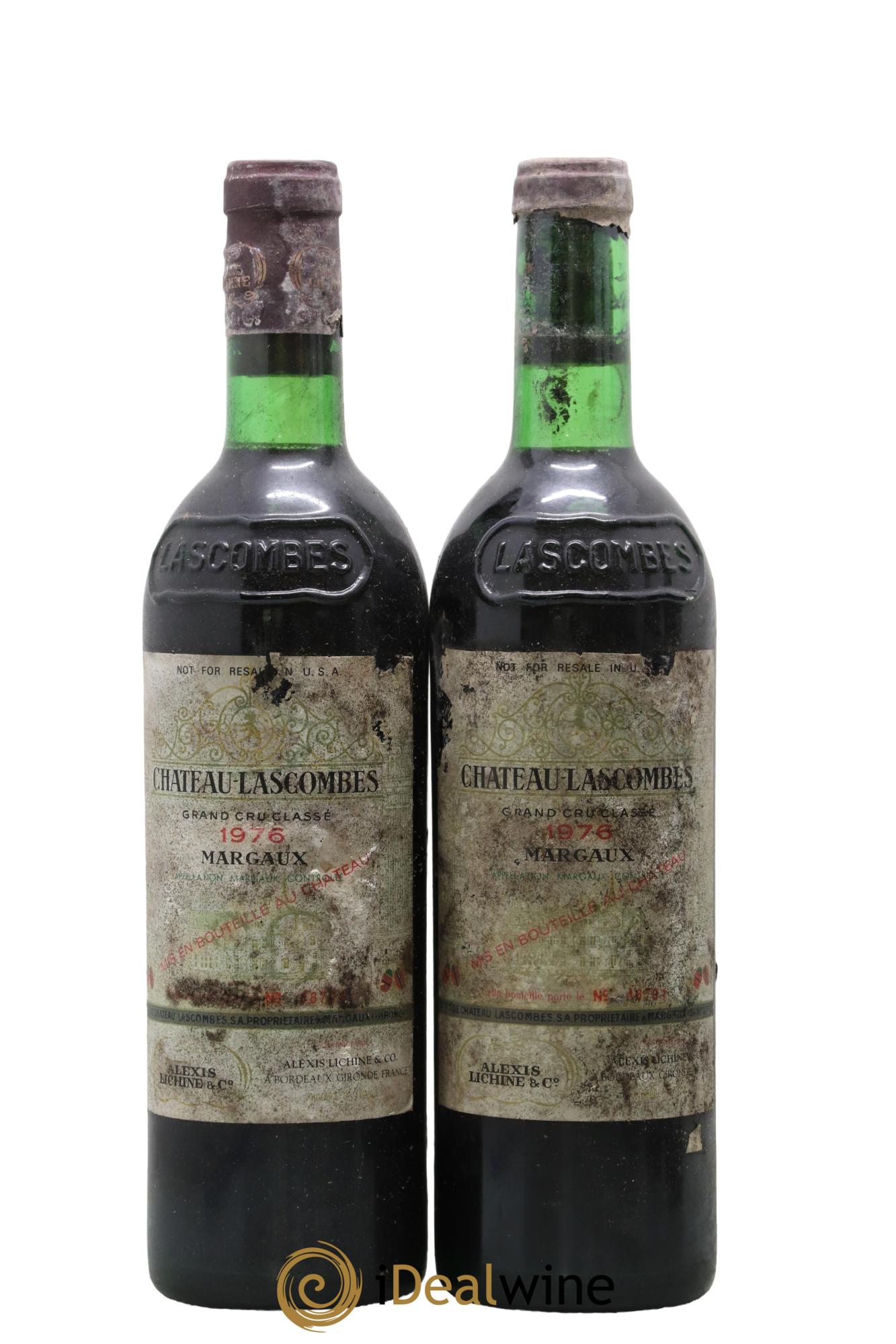 Château Lascombes 2ème Grand Cru Classé 1976 - Lot de 2 bouteilles - 0