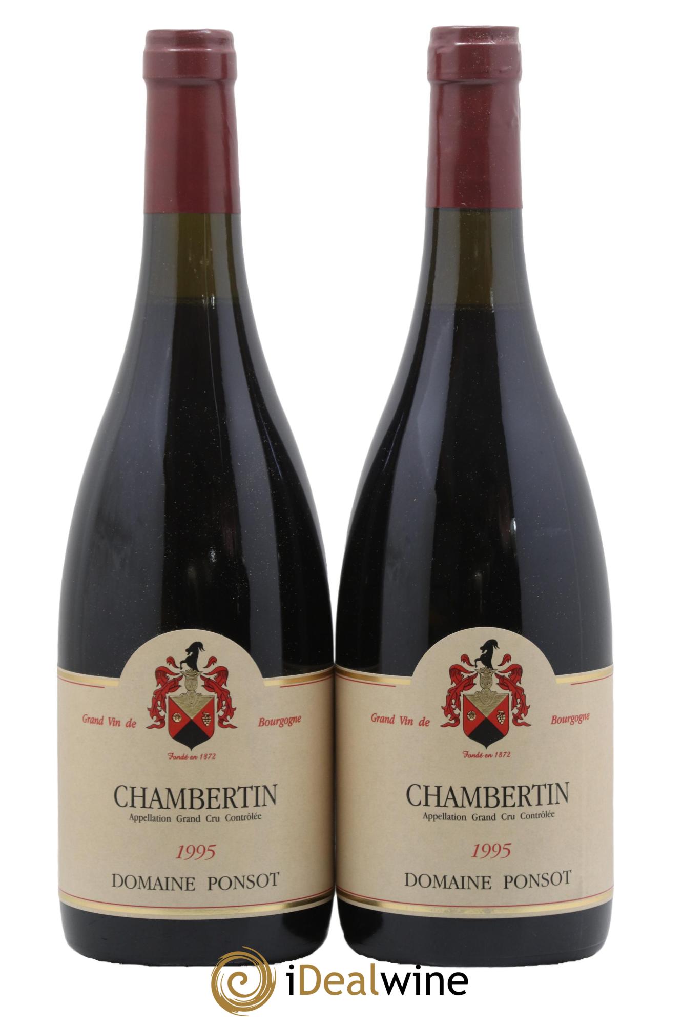 Chambertin Grand Cru Ponsot (Domaine) 1995 - Lot de 2 bouteilles - 0
