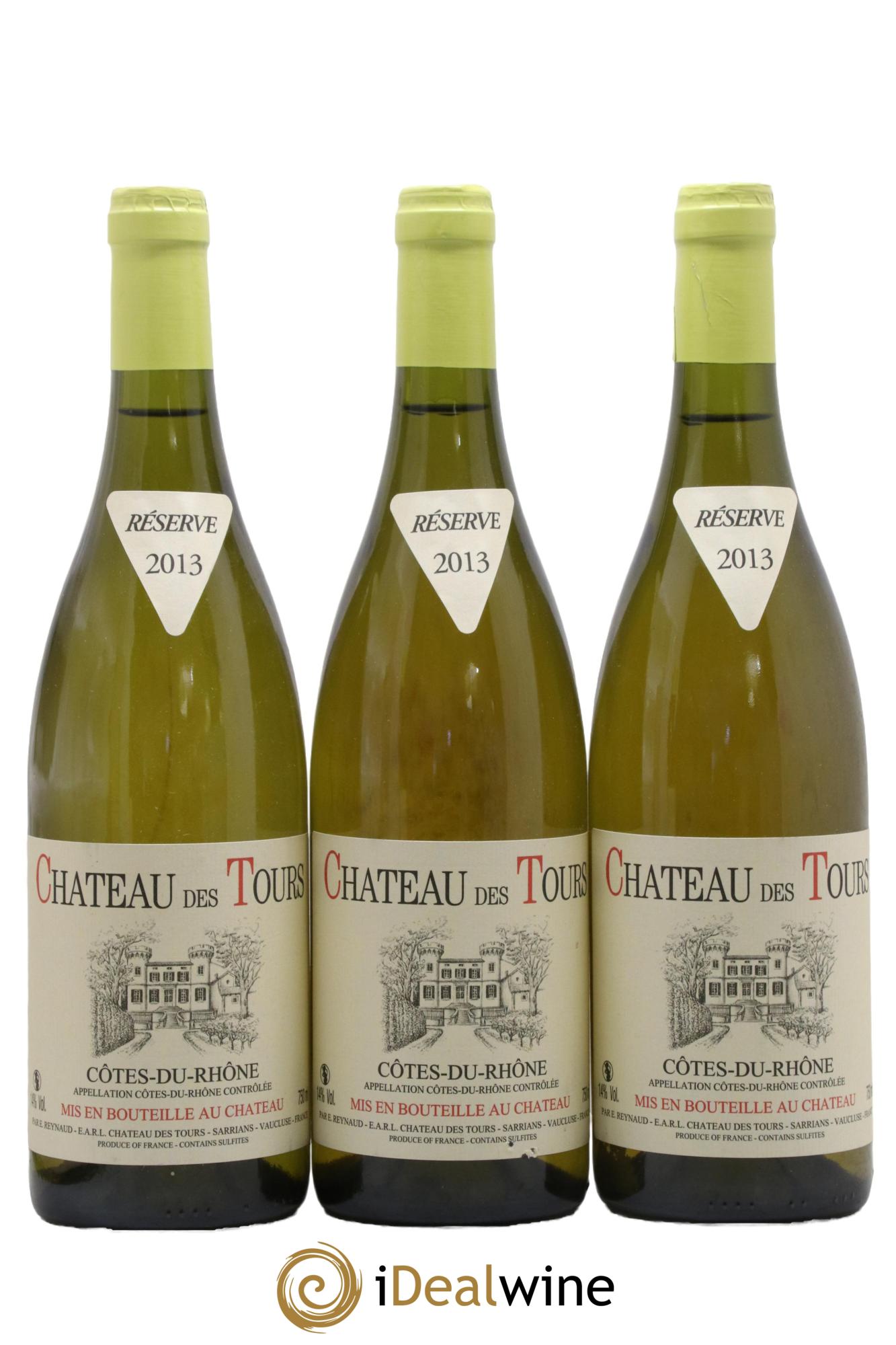 Côtes-du-Rhône Château des Tours Emmanuel Reynaud 2013 - Lot de 3 bouteilles - 0