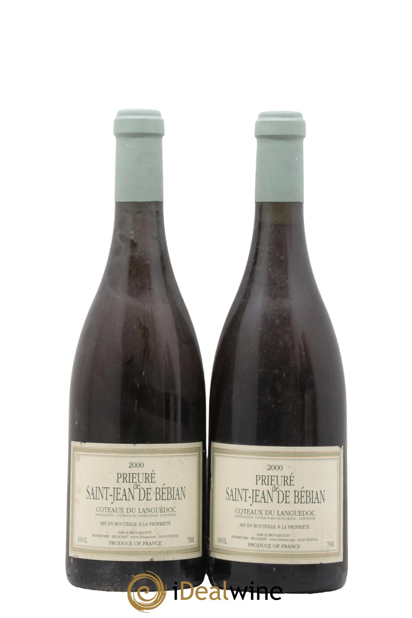 Coteaux du Languedoc Prieuré St-Jean de Bébian 2000 - Lot de 2 bouteilles - 0
