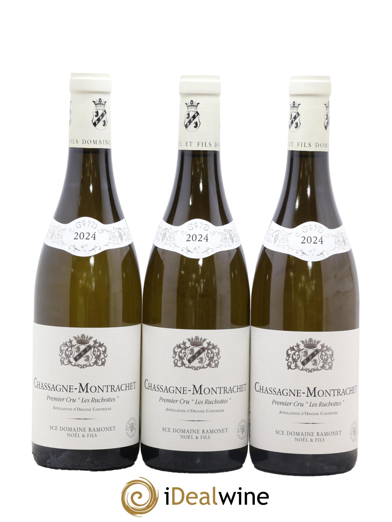 Chassagne-Montrachet 1er Cru Les Ruchottes Noël Ramonet 2024 - Posten von 3 Flaschen - 0
