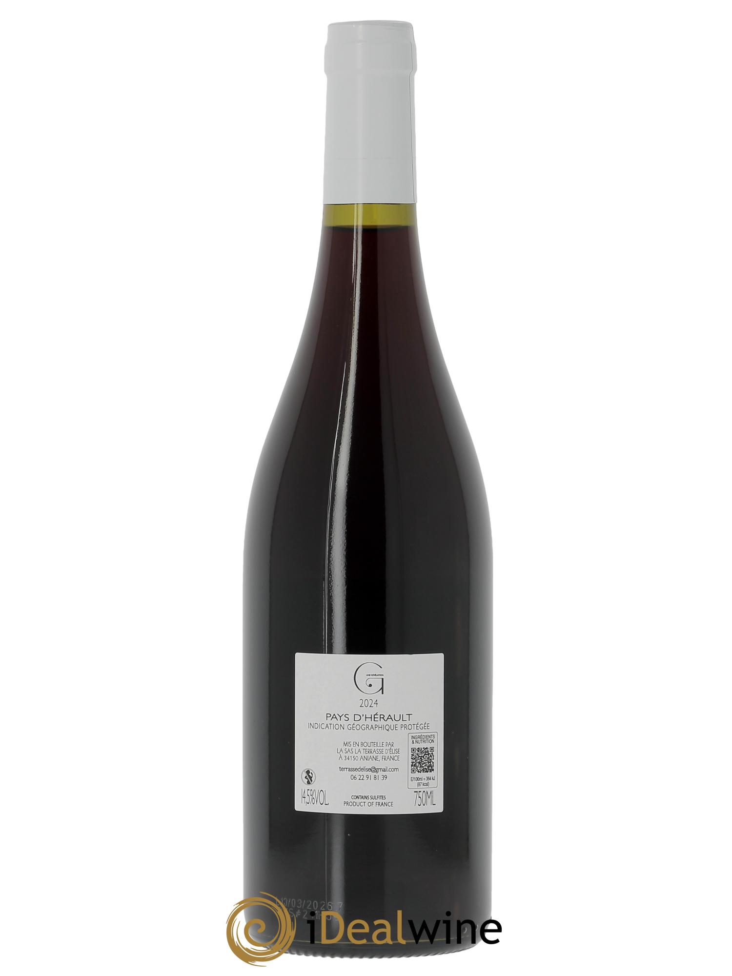 Pays d'Hérault G une révélation Terrasse d'Elise (Domaine de la)  2024 - Lot de 1 bouteille - 1