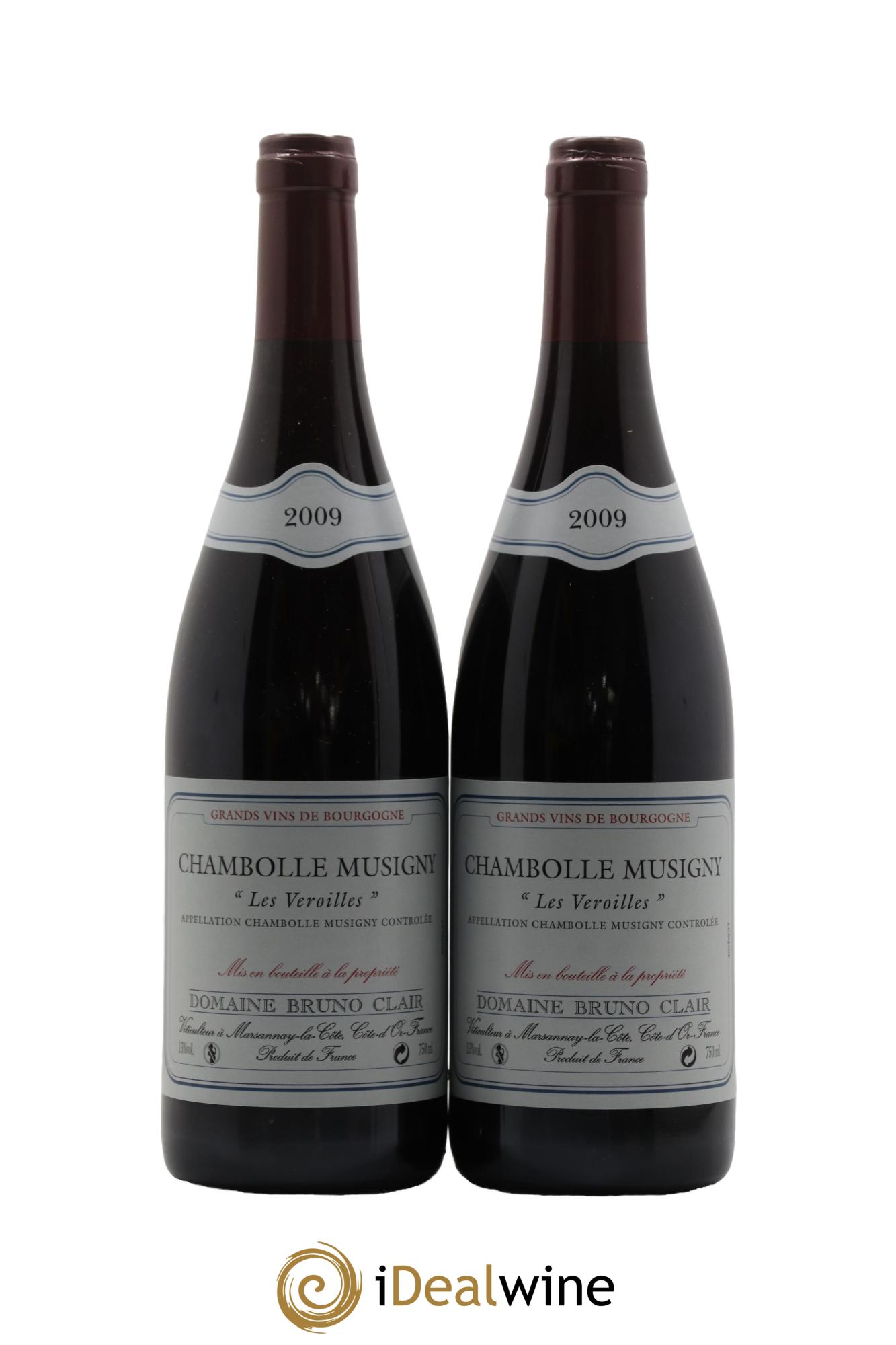 Chambolle-Musigny Les Veroilles Bruno Clair (Domaine) 2009 - Lot de 2 bouteilles - 0