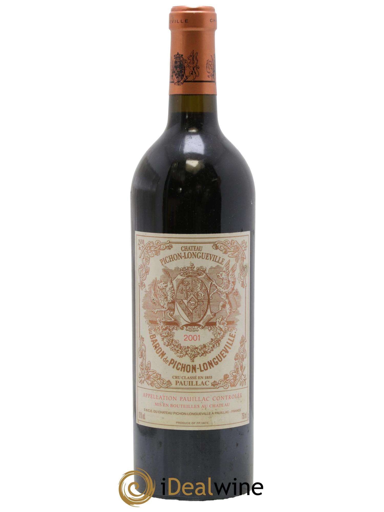 Pichon Longueville Baron 2ème Grand Cru Classé 2001 - Lot de 1 bouteille - 0