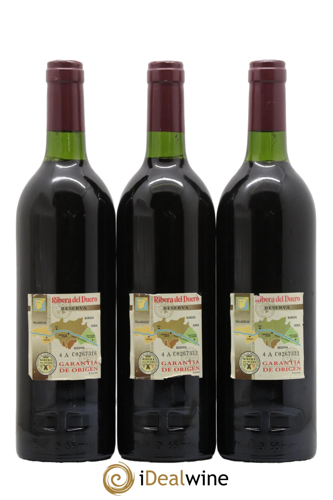 Ribera Del Duero DO Vega Sicilia Valbuena 5 ano Famille Alvarez 2000 - Posten von 3 Flaschen - 1