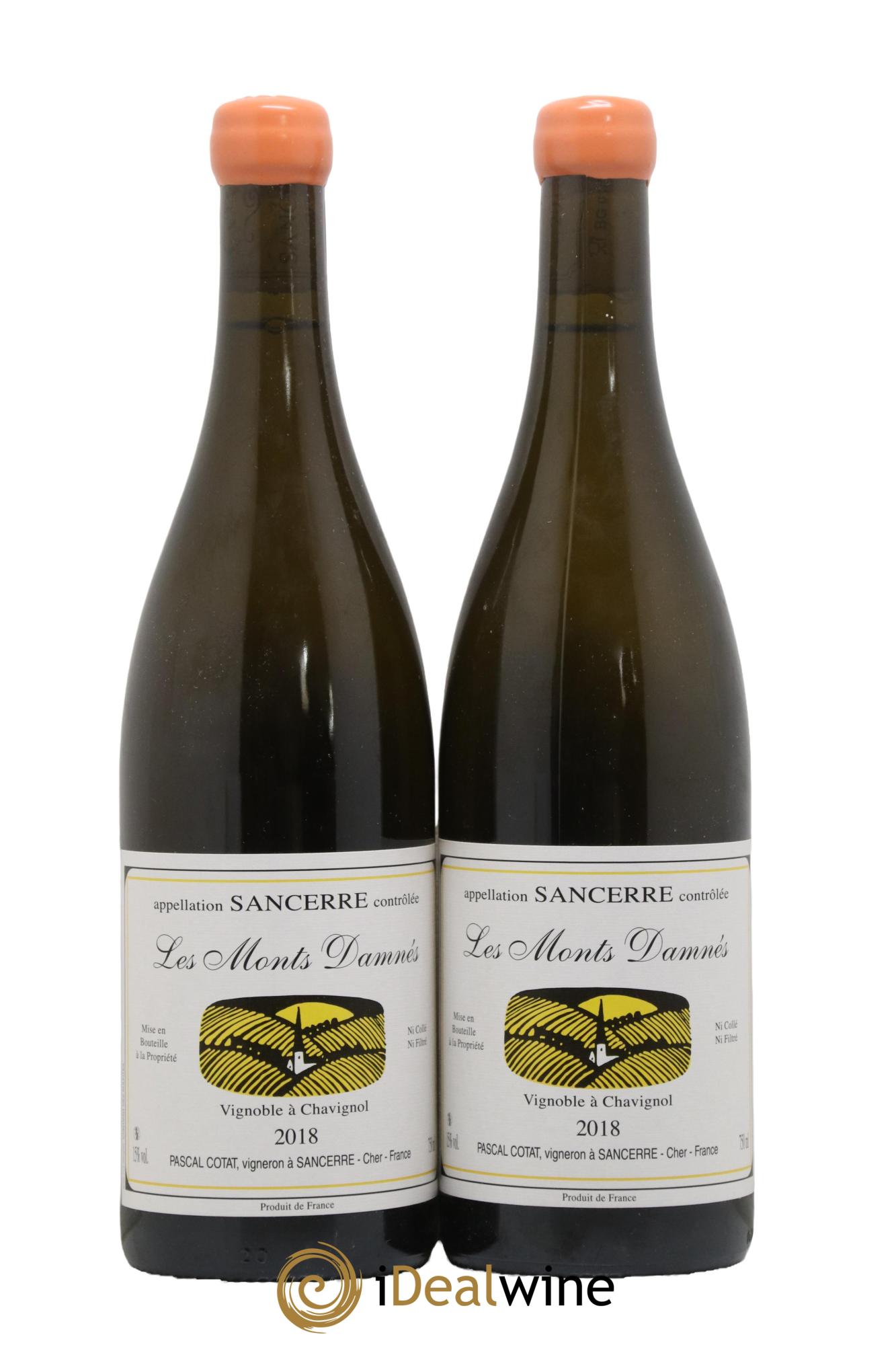 Sancerre Les Monts Damnés Pascal Cotat 2018 - Lot de 2 bouteilles - 0