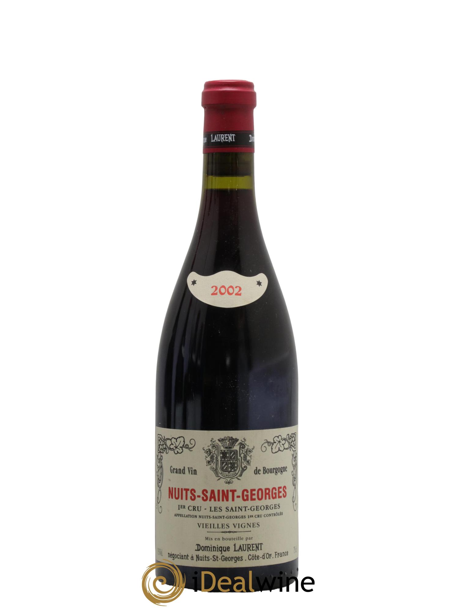 Nuits-Saint-Georges 1er Cru Les Saints Georges Vieilles Vignes Dominique Laurent 2002 - Lot de 1 bouteille - 0