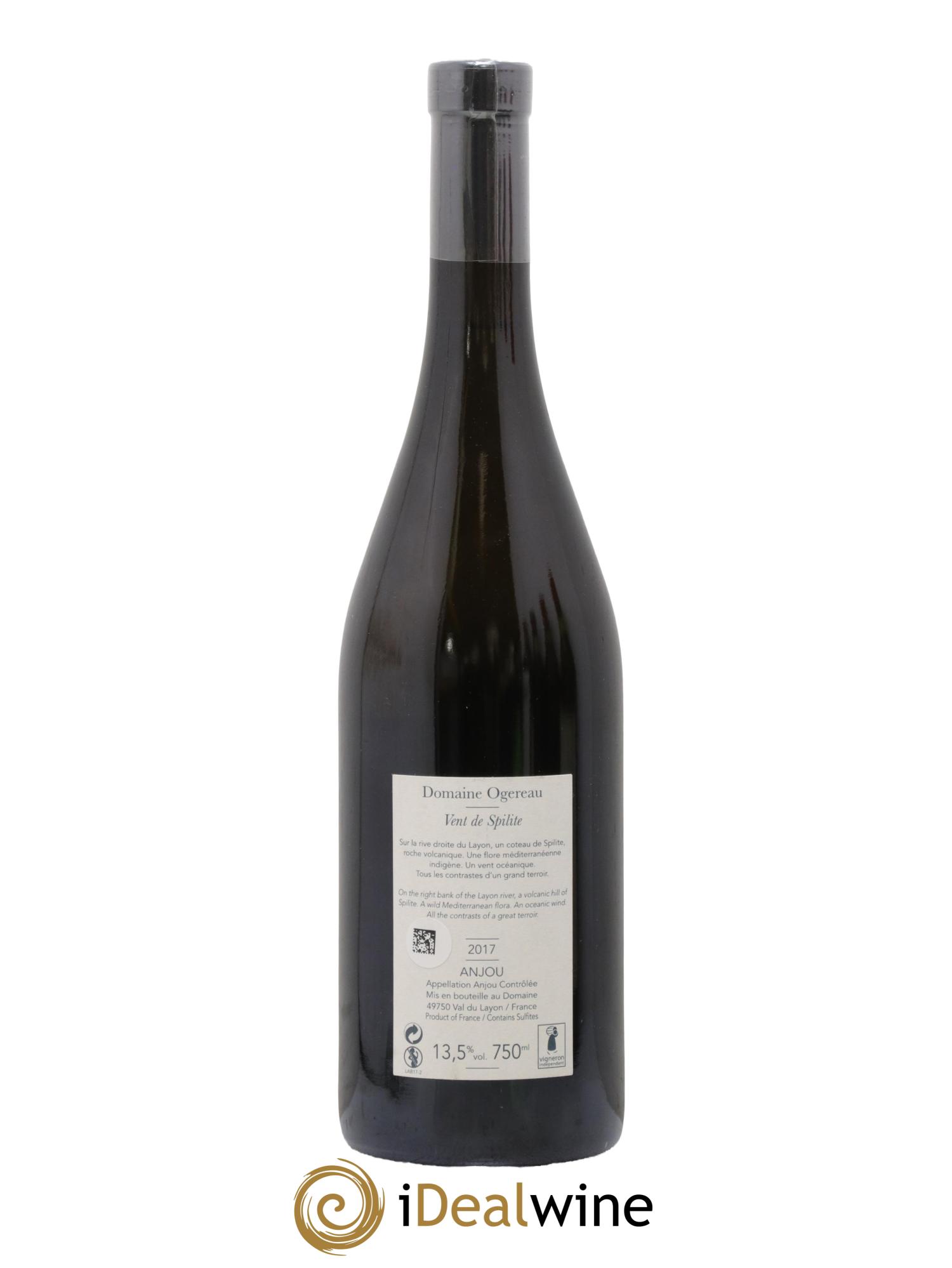 Anjou Vent de Spilite Domaine Ogereau 2017 - Posten von 1 Flasche - 1