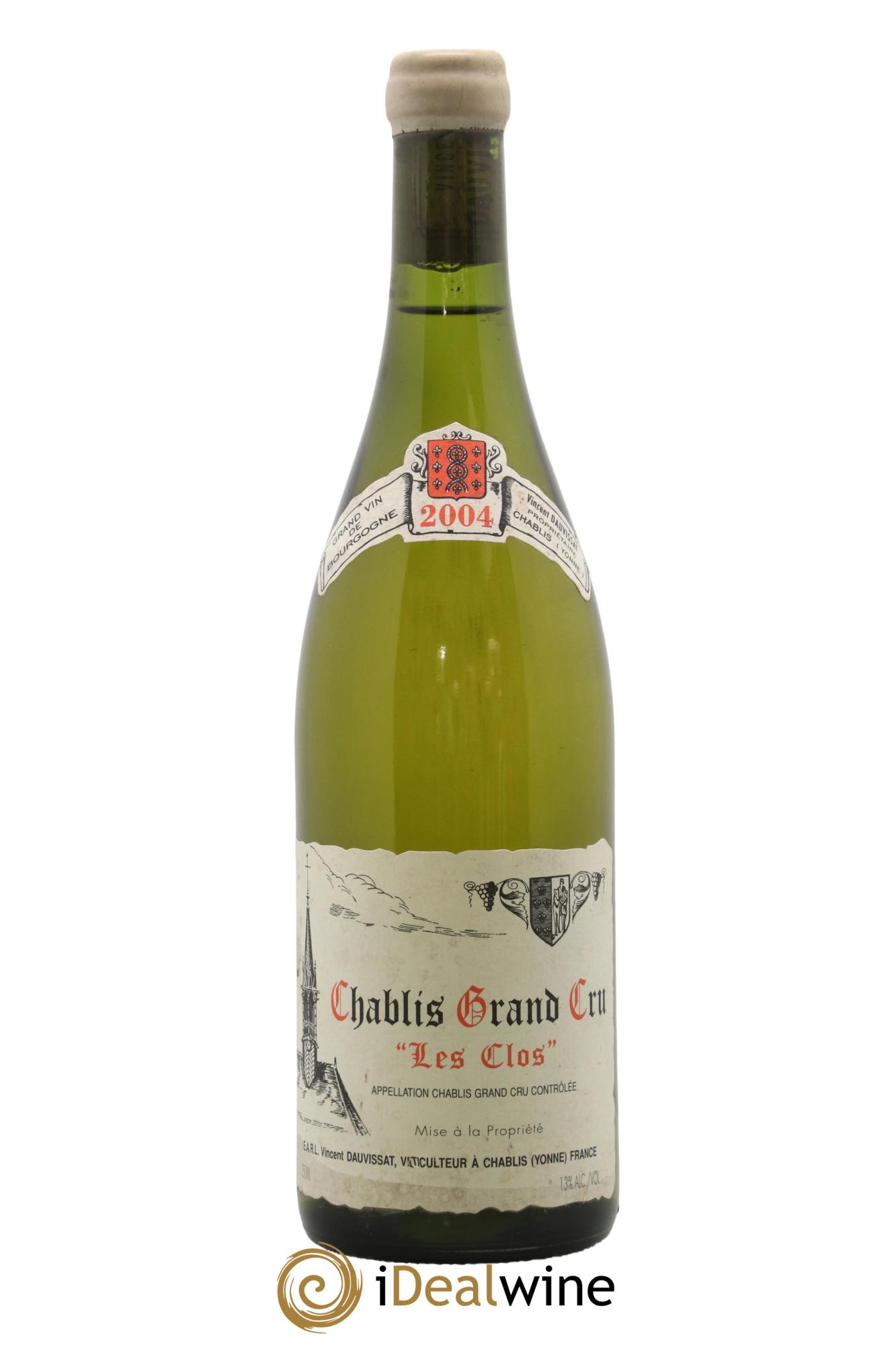 Chablis Grand Cru Les Clos Vincent Dauvissat (Domaine) 2004 - Lot of 1 bottle - 0