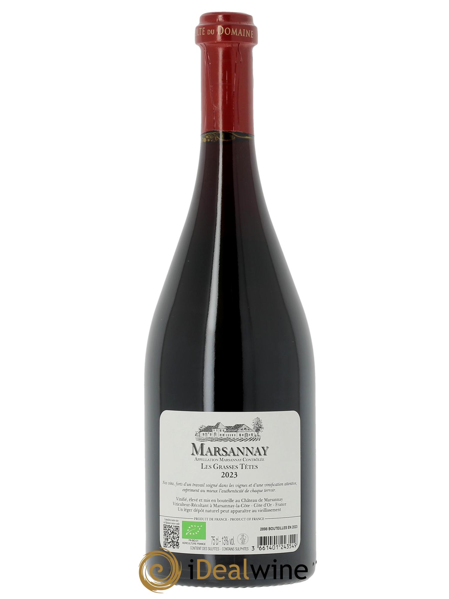 Marsannay Les Grasses Têtes Château de Marsannay 2023 - Posten von 1 Flasche - 1