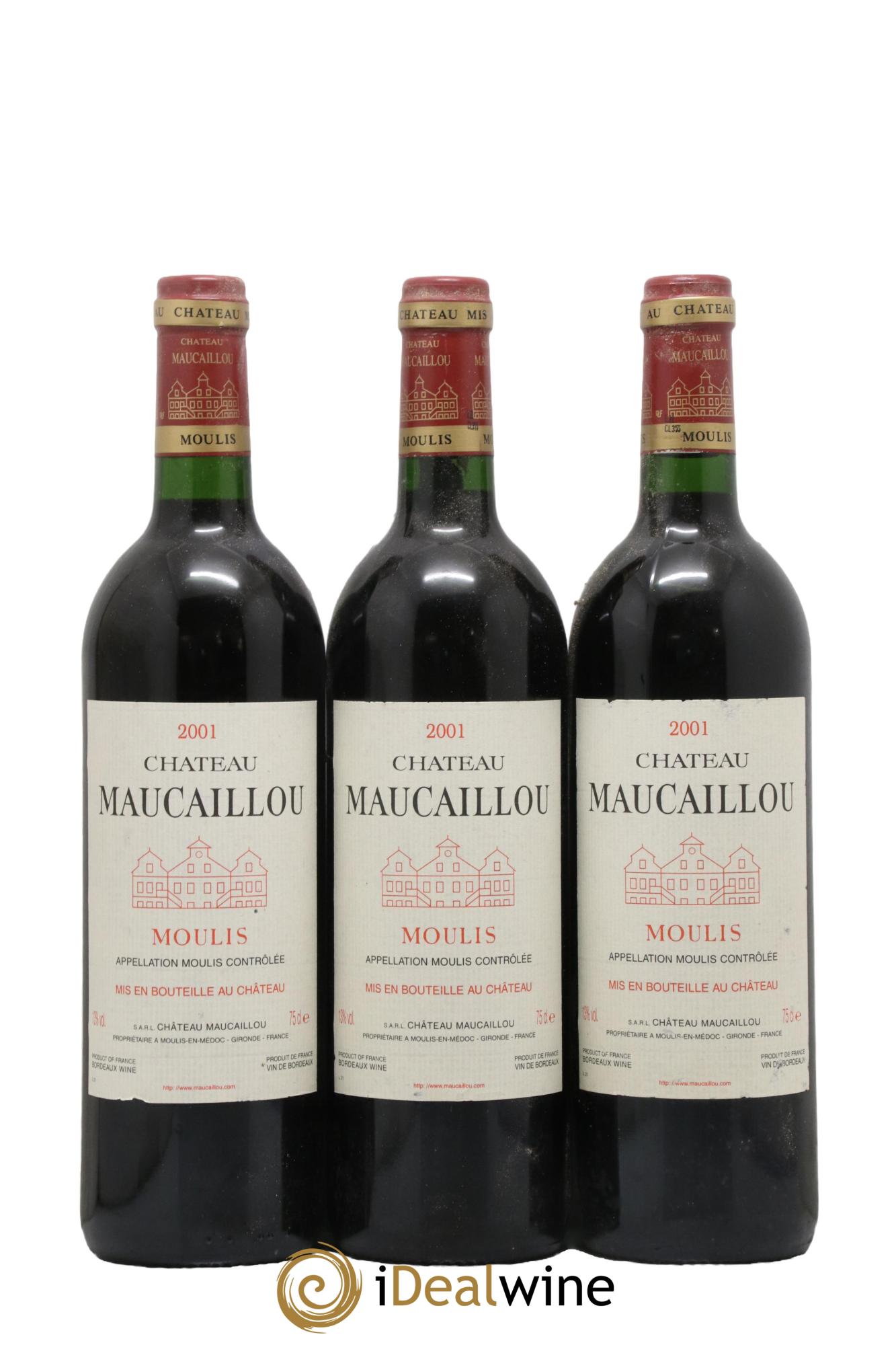 Château Maucaillou 2001 - Posten von 3 Flaschen - 0