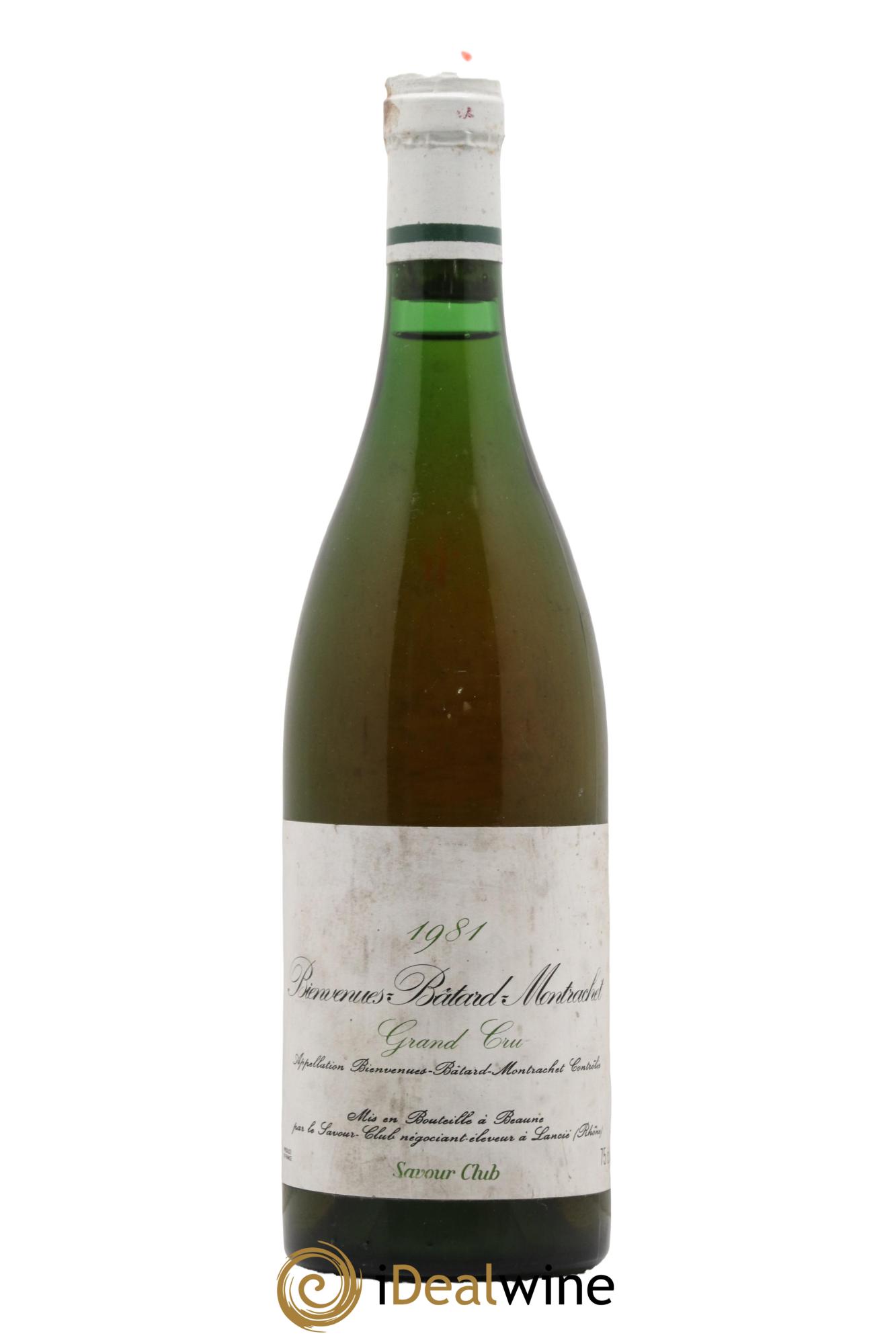 Bienvenues-Bâtard-Montrachet Grand Cru Savour Club 1981 - Lot de 1 bouteille - 0