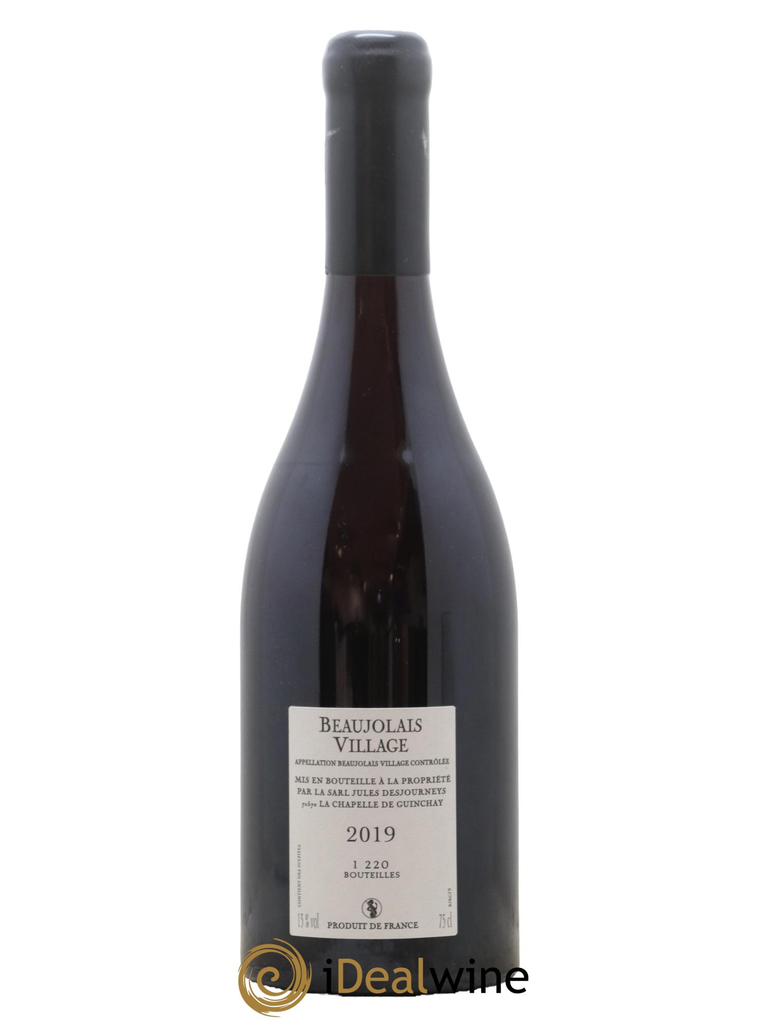 Beaujolais Jules Desjourneys Beaujolais Villages 2019 - Lot de 1 bouteille - 1
