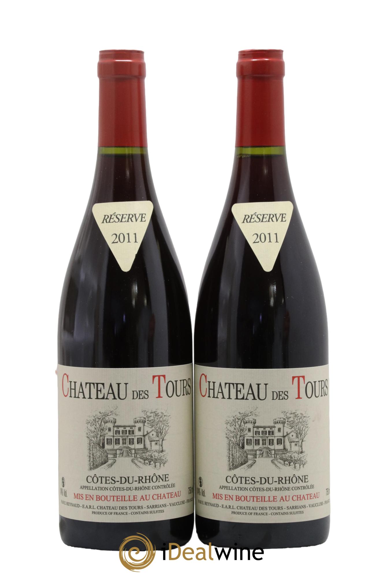 Côtes-du-Rhône Château des Tours Emmanuel Reynaud 2011 - Lot de 2 bouteilles - 0