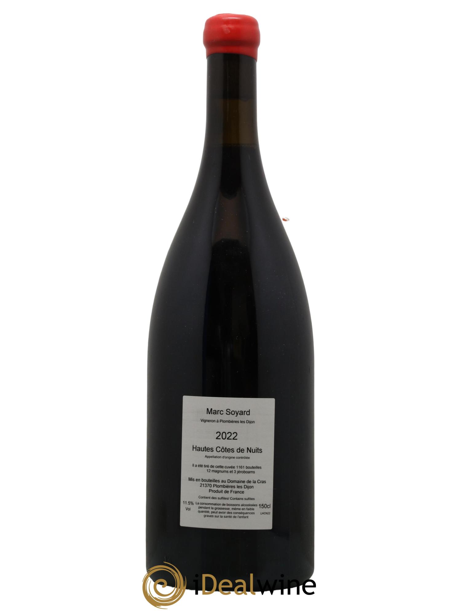 Hautes-Côtes de Nuits Domaine de la Cras - Marc Soyard 2022 - Lot de 1 magnum - 1