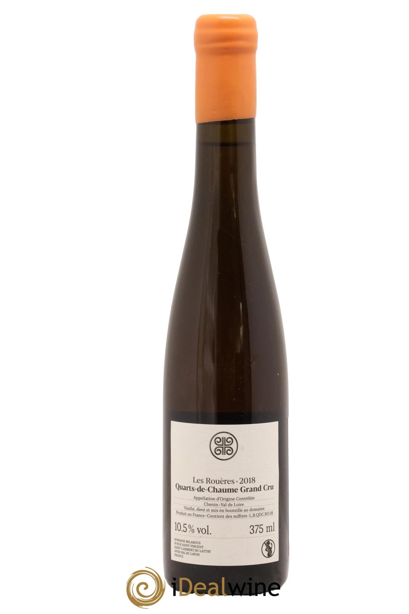 Quarts de Chaume Grand Cru Rouères Belargus 2018 - Posten von 1 Demi-Flasche - 1