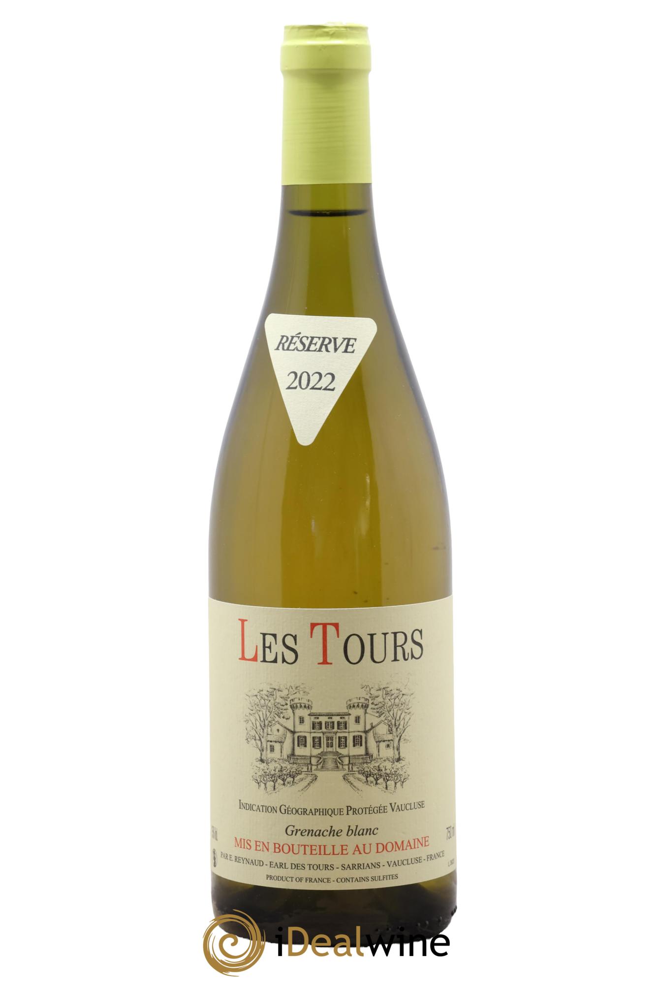 Vaucluse (Vin de Pays de Vaucluse) Les Tours Grenache Blanc Emmanuel Reynaud 2022 - Lotto di 1 bottiglia - 0