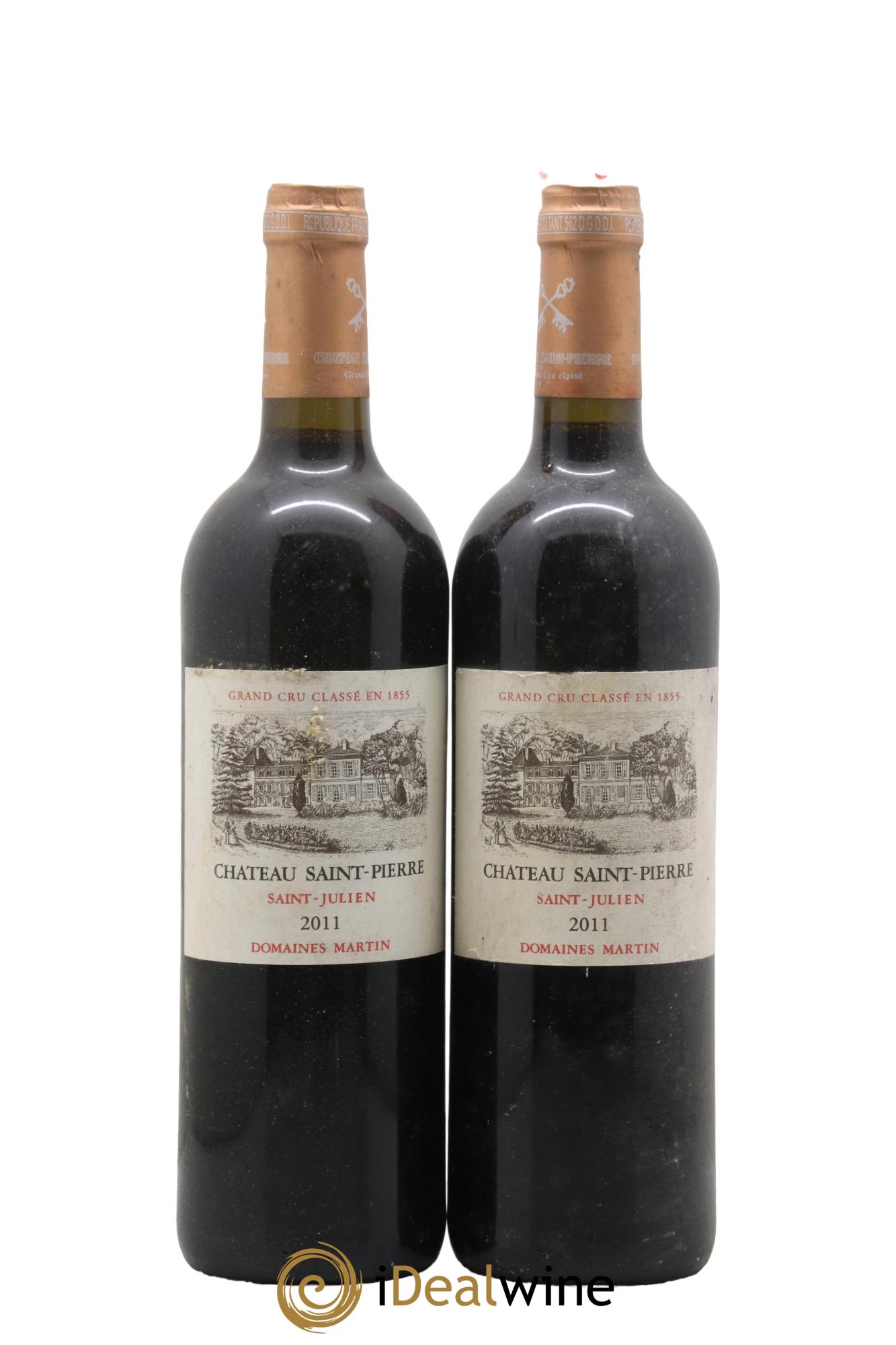 Château Saint-Pierre 4ème Grand Cru Classé 2011 - Lot of 2 bottles - 0