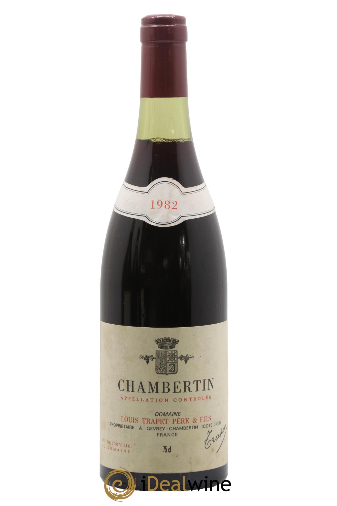 Chambertin Grand Cru Domaine Trapet 1982 - Lot de 1 bouteille - 0