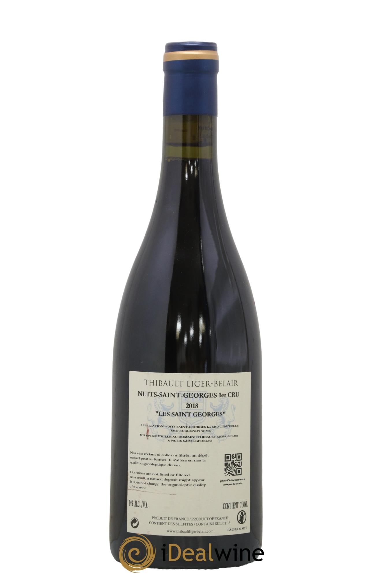 Nuits-Saint-Georges 1er Cru Les Saint-Georges Thibault Liger-Belair 2018 - Lot de 1 bouteille - 1