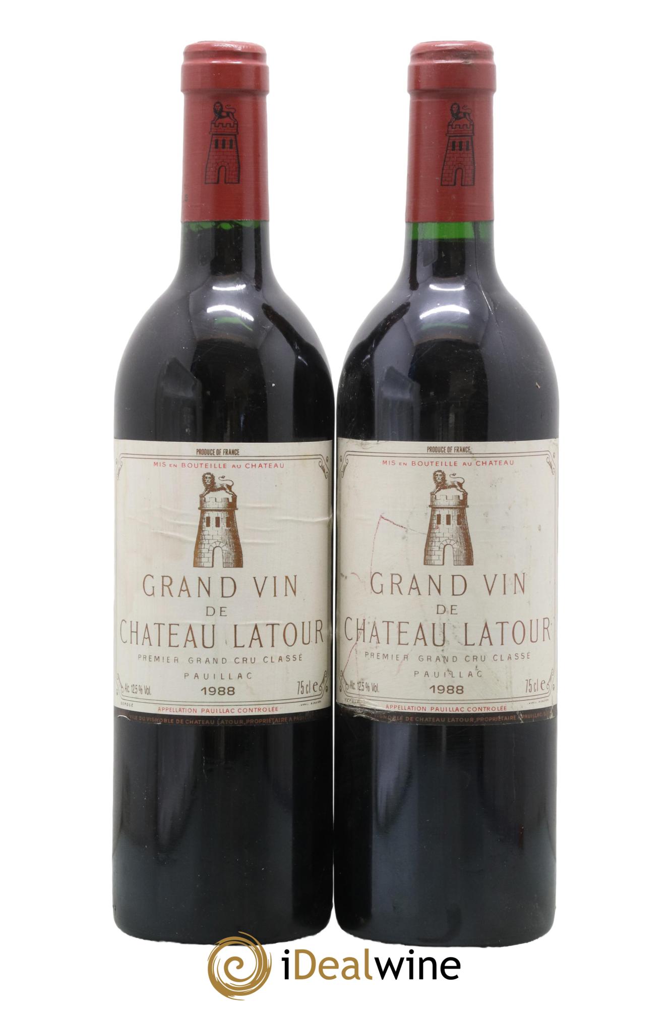Château Latour 1er Grand Cru Classé 1988 - Lot de 2 bouteilles - 0