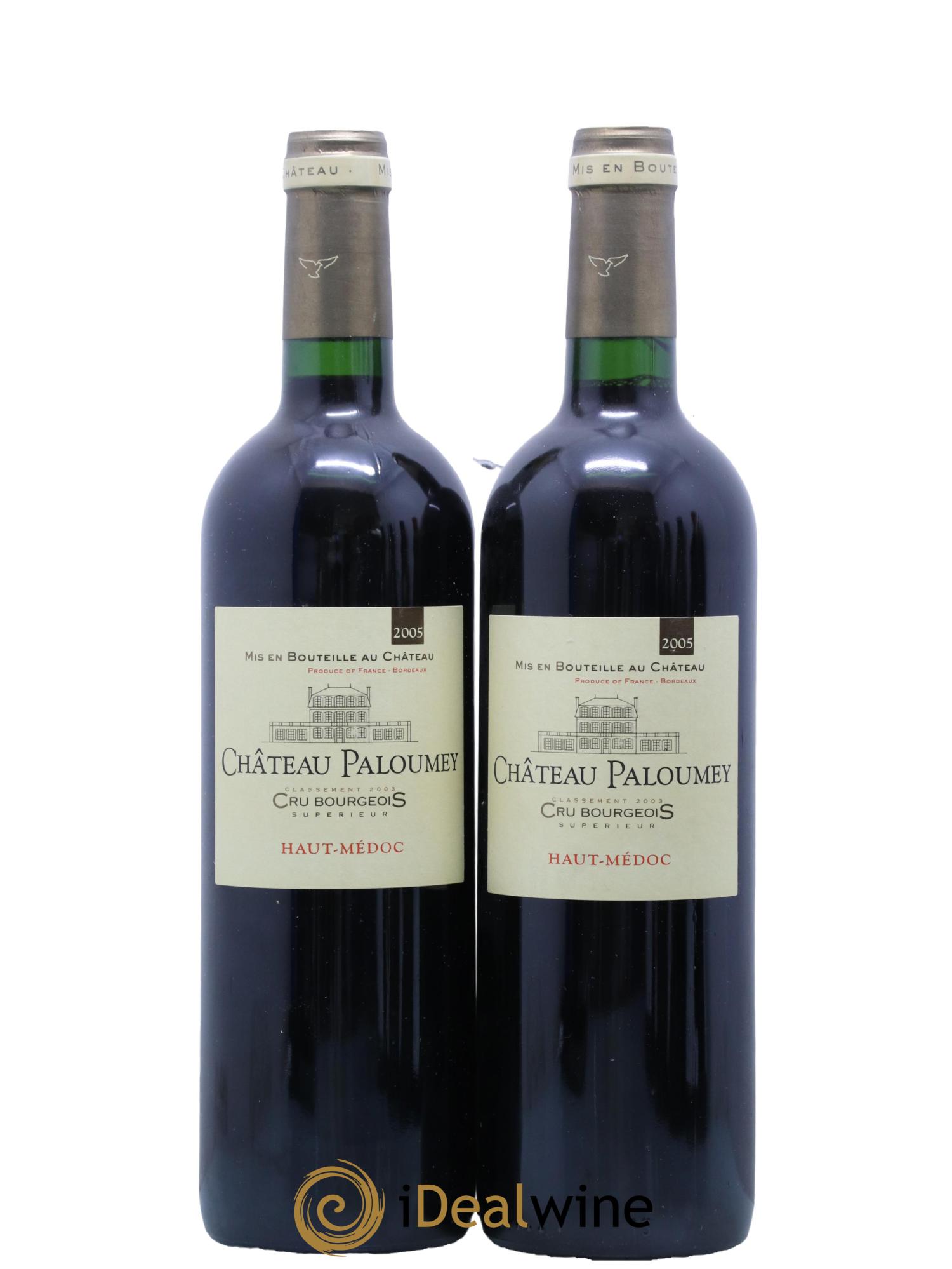 Château Paloumey Cru Bourgeois 2005 - Lot de 2 bouteilles - 0