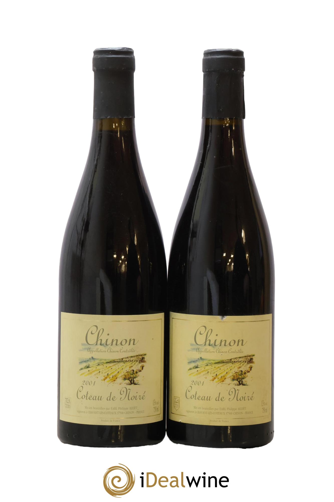 Chinon Coteau de Noiré Philippe Alliet 2001 - Posten von 2 Flaschen - 0